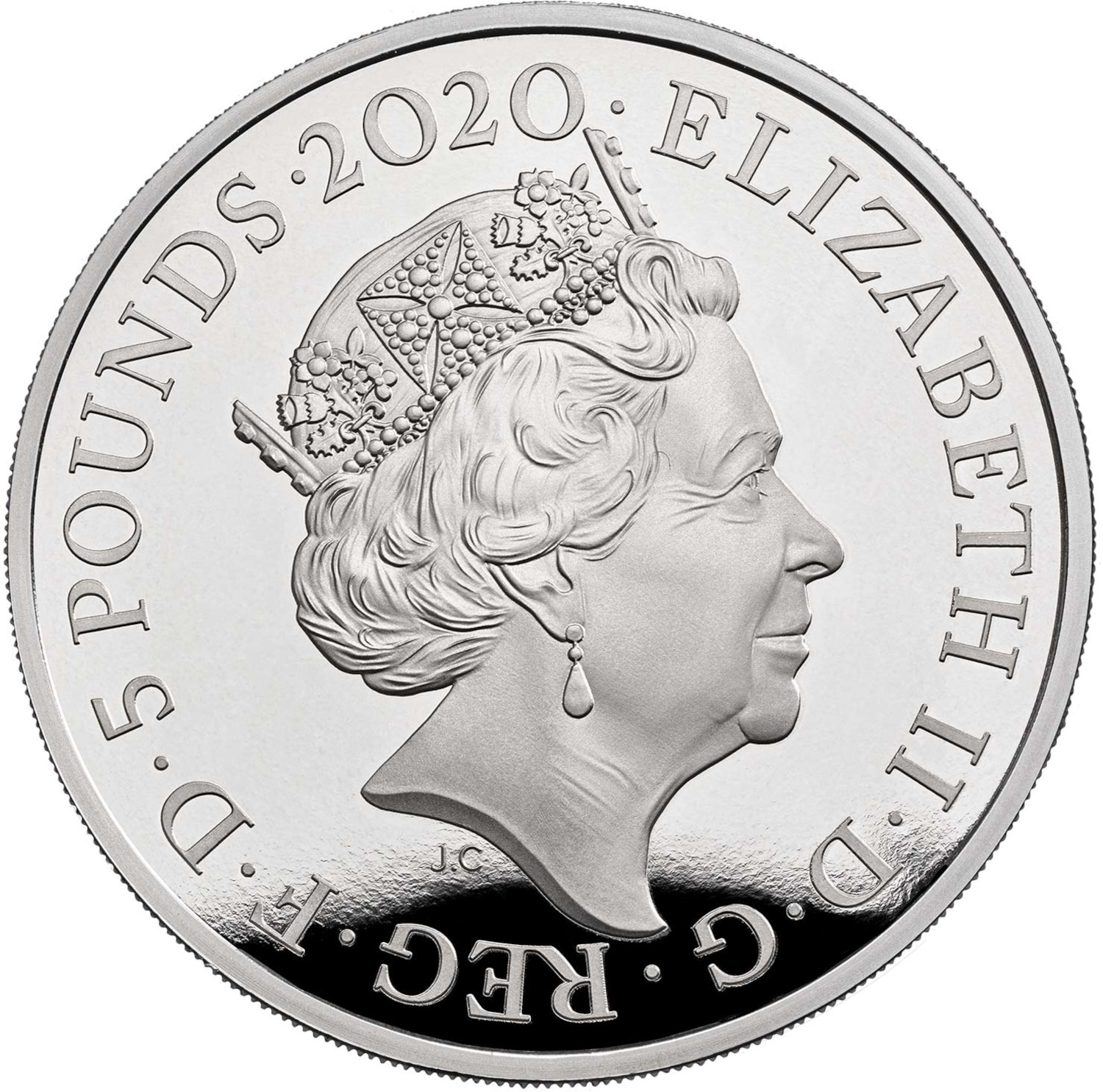 5 Pounds - Elizabeth II Remembrance Day; Silver Proof obverse
