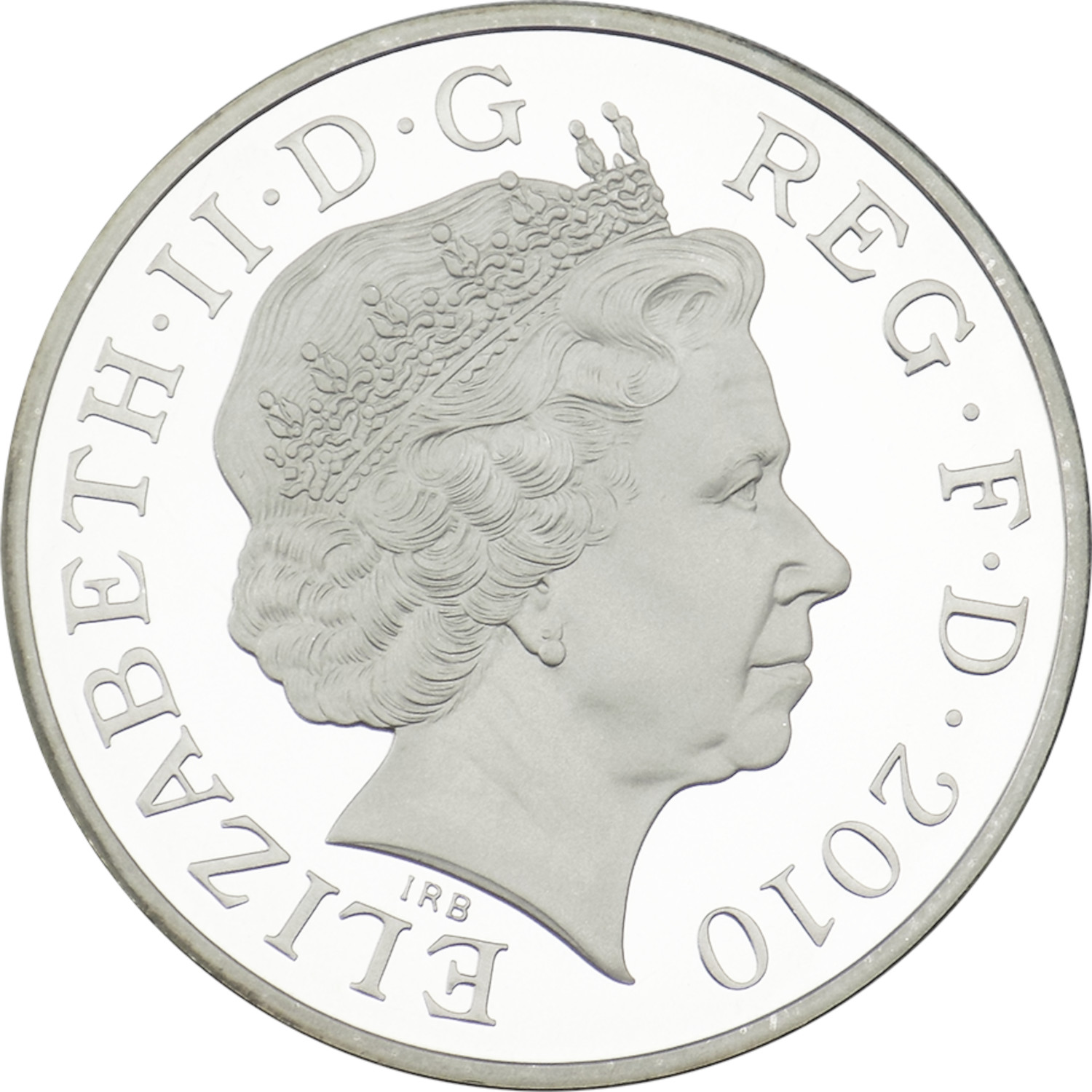 5 Pounds - Elizabeth II Restoration of the Monarchy; Platinum Piedfort obverse