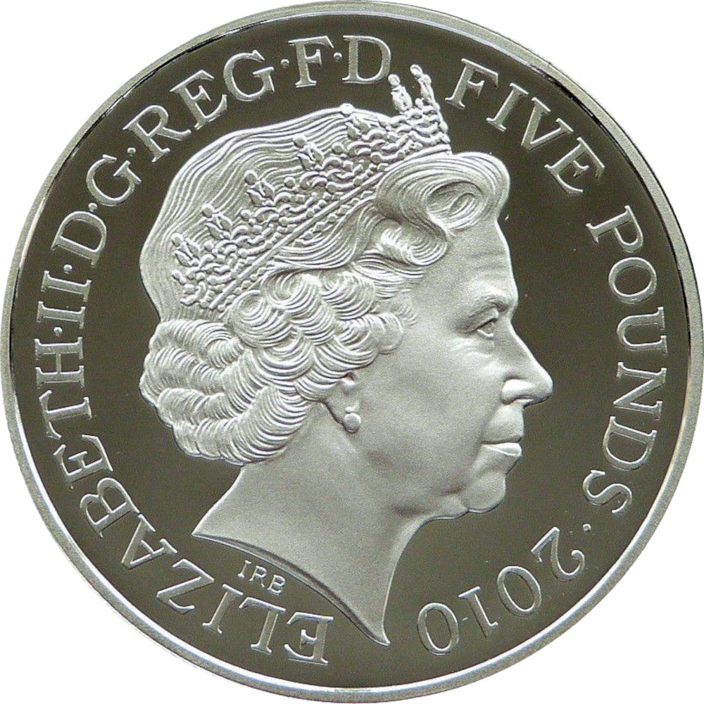 5 Pounds - Elizabeth II River Thames; Silver Proof obverse
