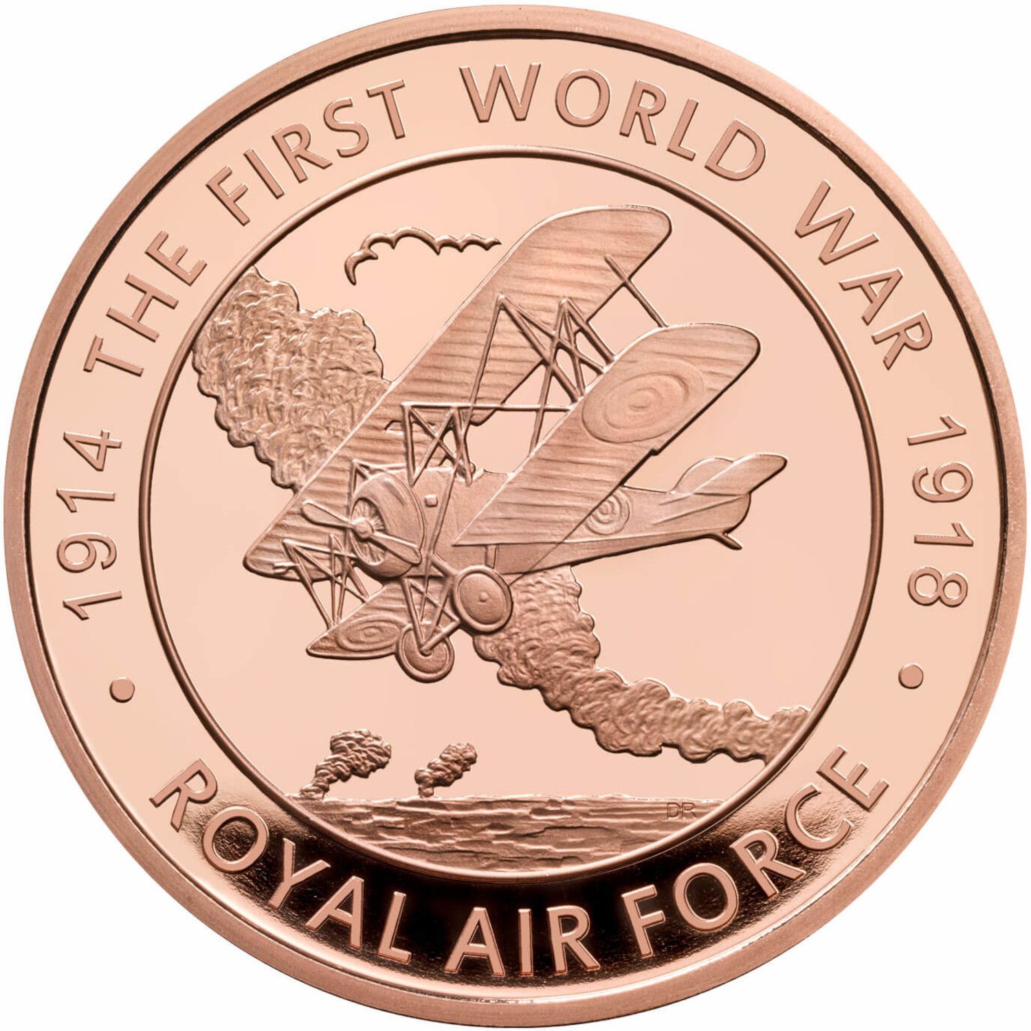 5 Pounds - Elizabeth II Royal Air Force; Gold Proof reverse