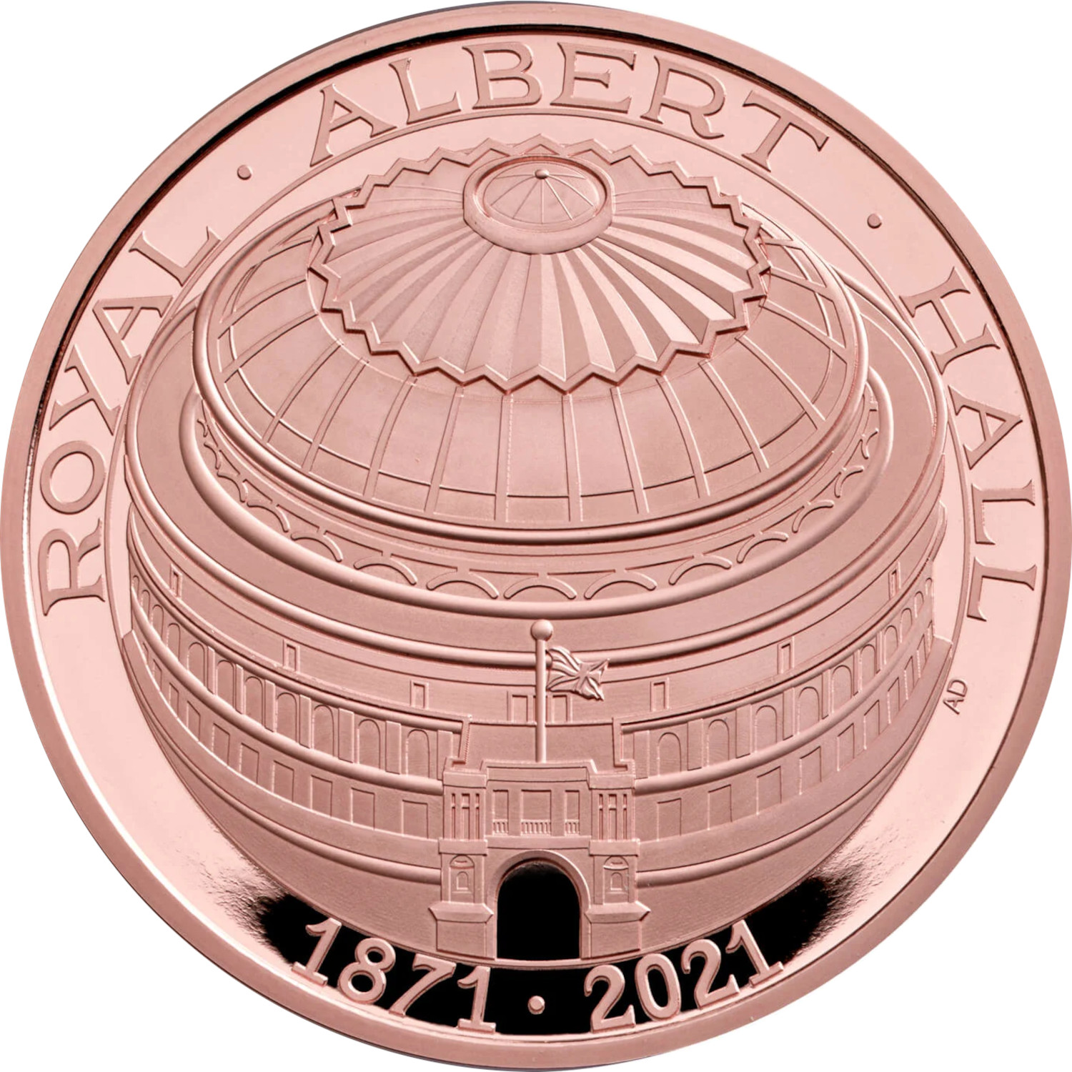 5 Pounds - Elizabeth II Royal Albert Hall; Gold Proof