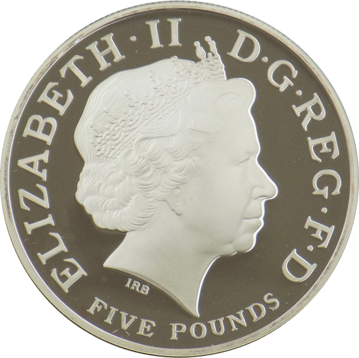 5 Pounds - Elizabeth II Royal Birth; Platinum Piedfort obverse