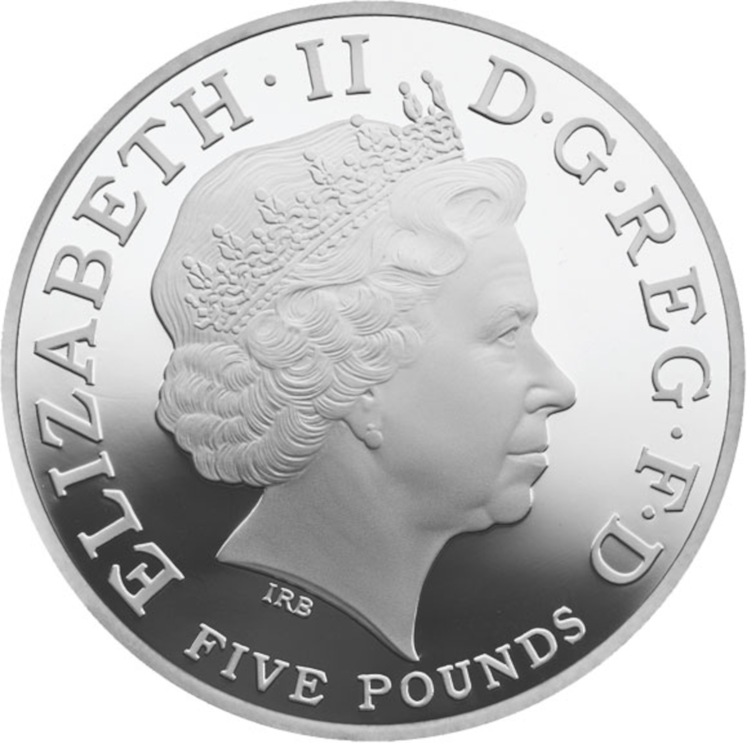 5 Pounds - Elizabeth II Royal Birth; Silver Proof obverse