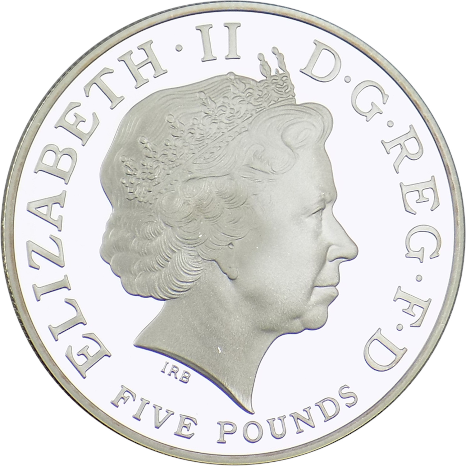 5 Pounds - Elizabeth II Royal Birthday; Silver Proof obverse