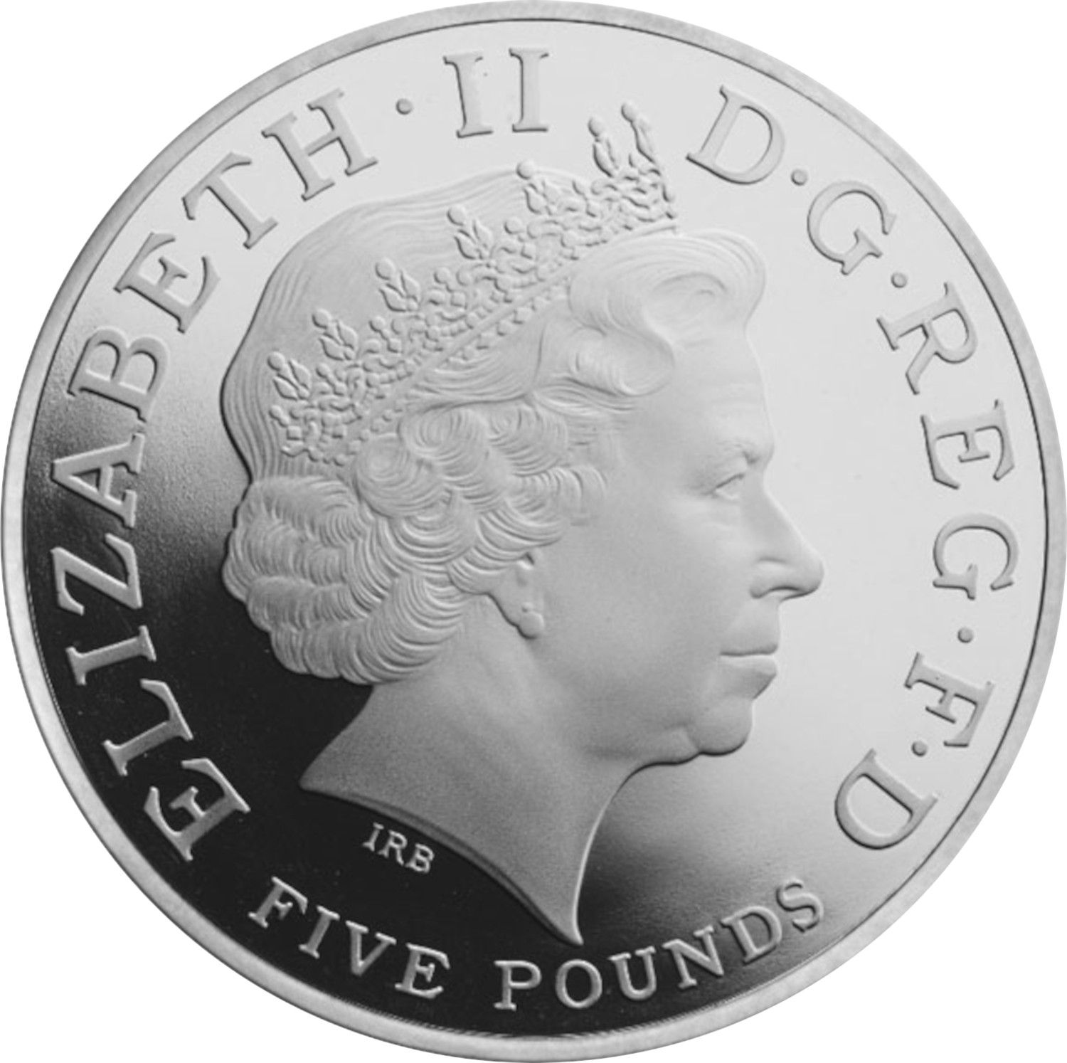 5 Pounds - Elizabeth II Royal Christening; Silver Proof obverse