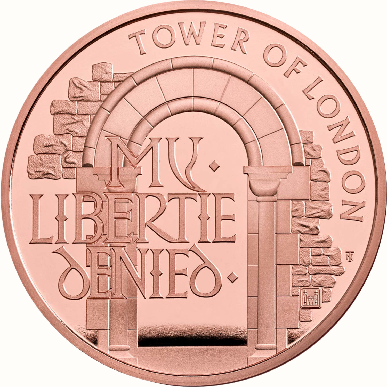 5 Pounds - Elizabeth II The Infamous Prison; Gold Proof