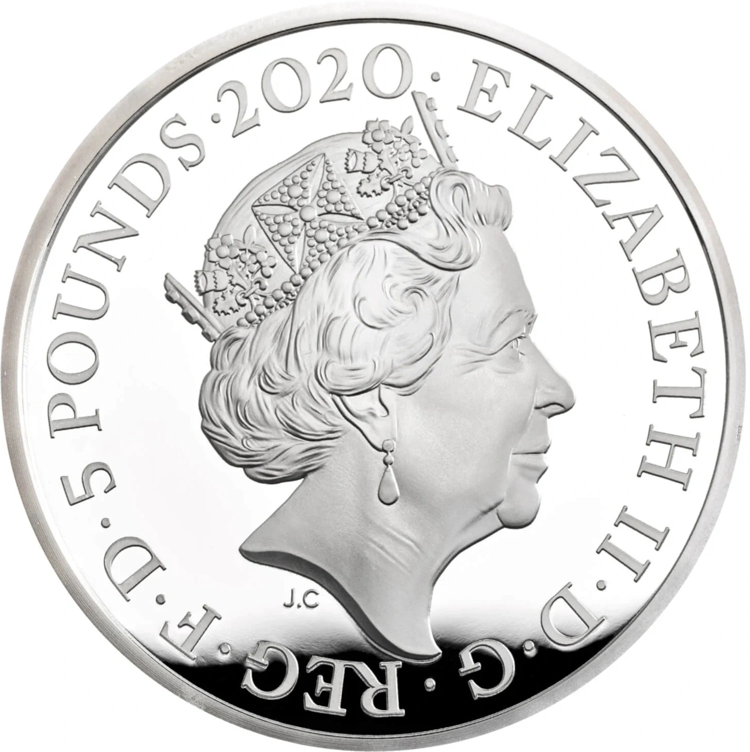 5 Pounds - Elizabeth II The Royal Menagerie; Silver Proof obverse