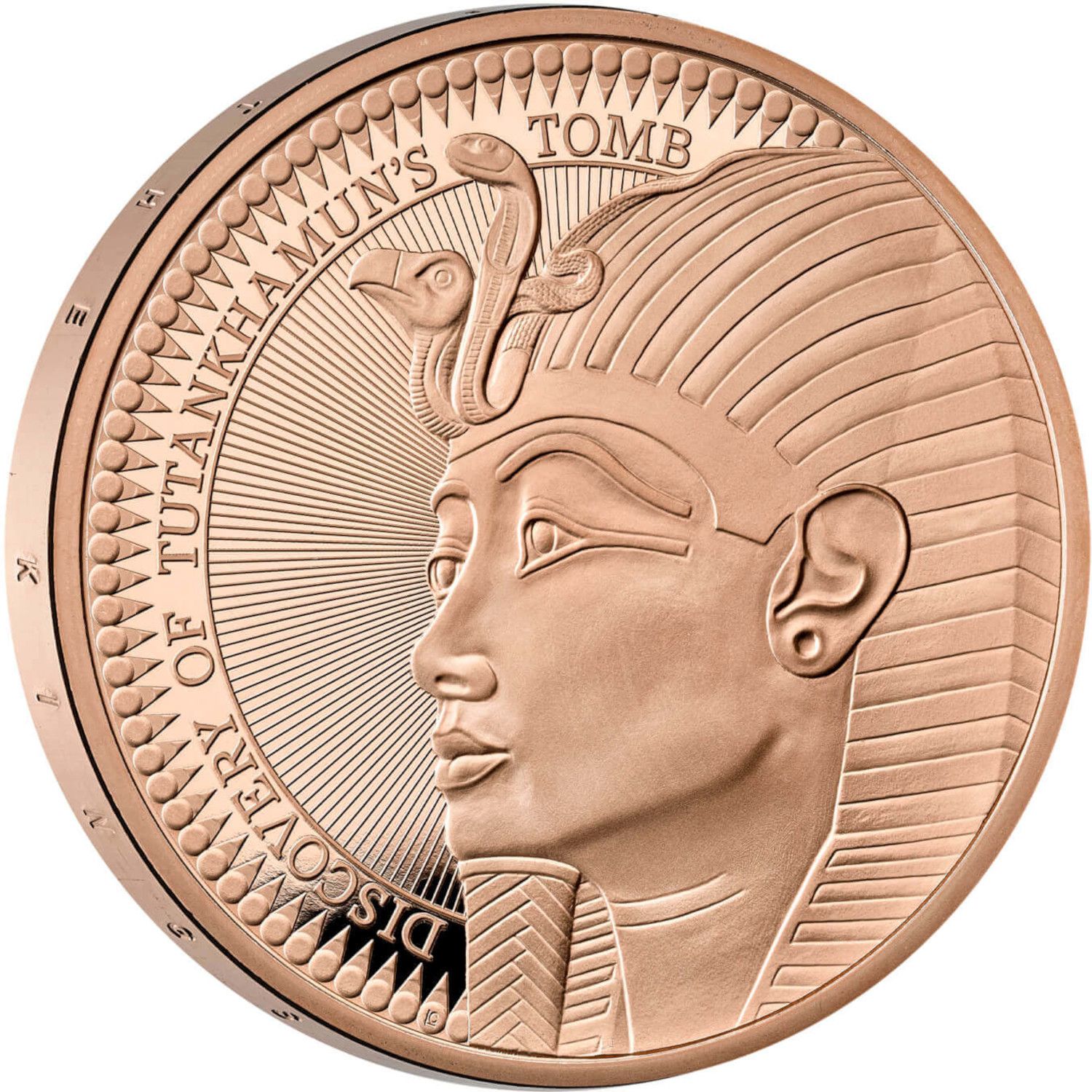 5 Pounds - Elizabeth II Tutankhamun’s Tomb Centenary; Gold Proof reverse