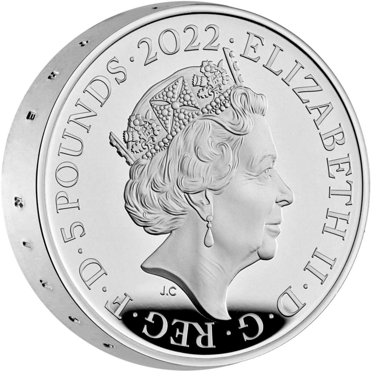 5 Pounds - Elizabeth II Tutankhamun’s Tomb Centenary; Silver Piedfort obverse