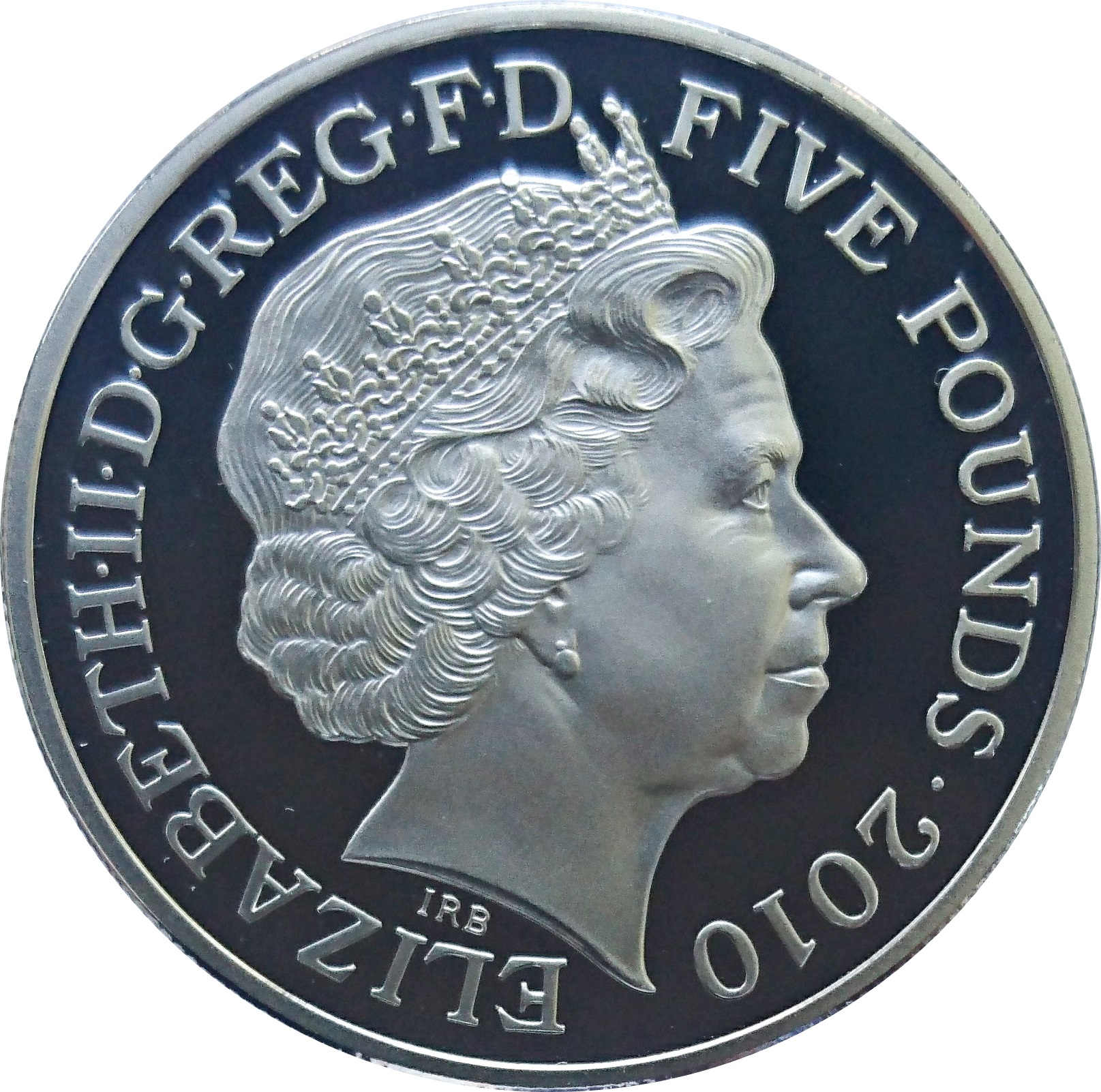 5 Pounds - Elizabeth II Unity; Silver Proof obverse
