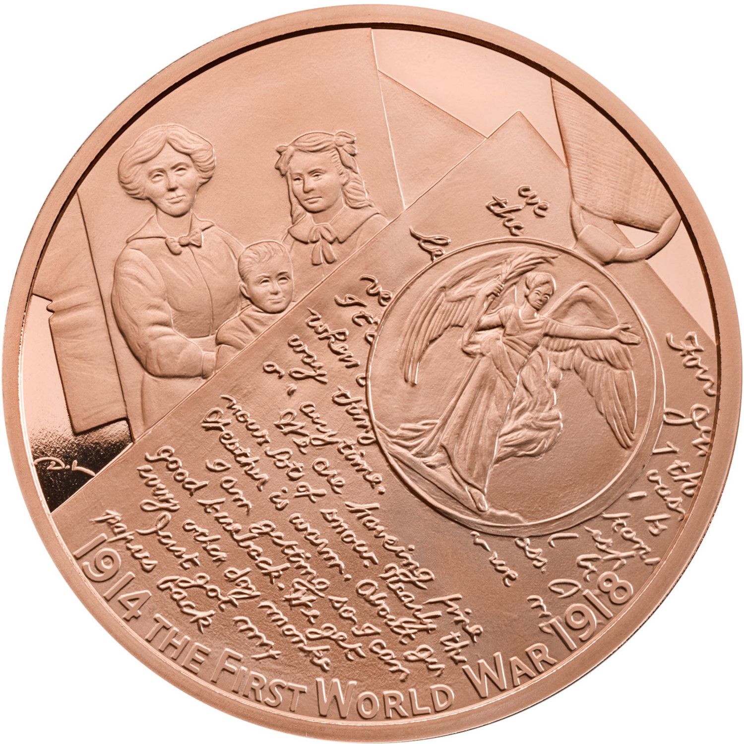 5 Pounds - Elizabeth II Widows Left Behind; Gold Proof reverse