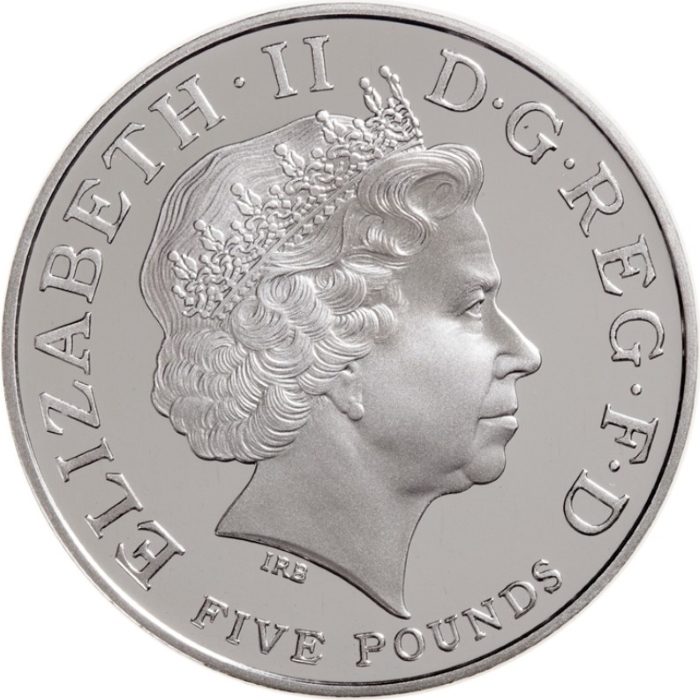 5 Pounds - Elizabeth II XXX Olympiad, Countdown 2; Silver Proof obverse