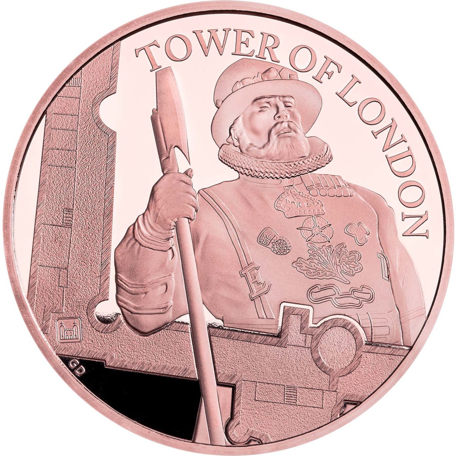 5 Pounds - Elizabeth II Yeoman Warders; Gold Proof