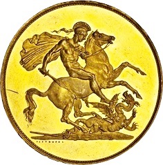 5 Pounds - George III Pattern reverse