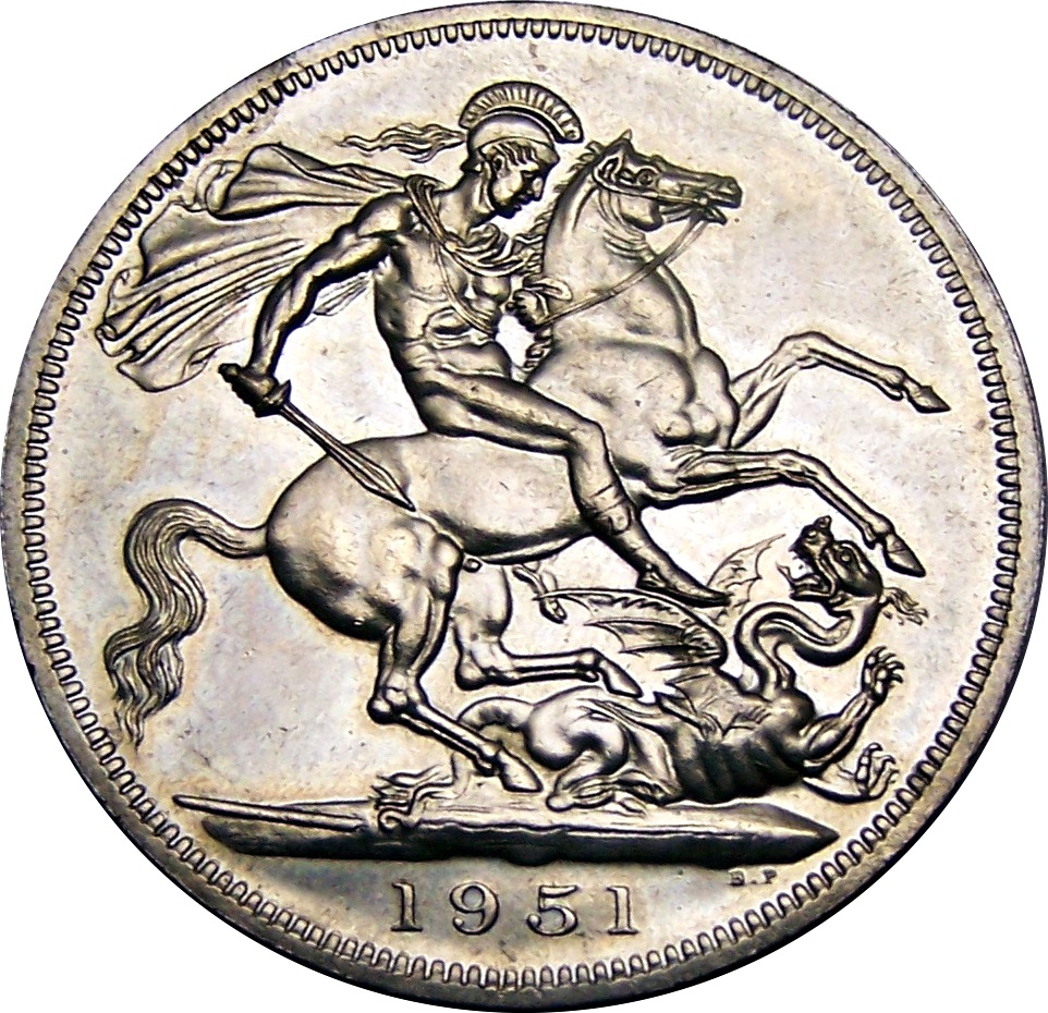 5 Shillings - George VI Festival of Britain reverse