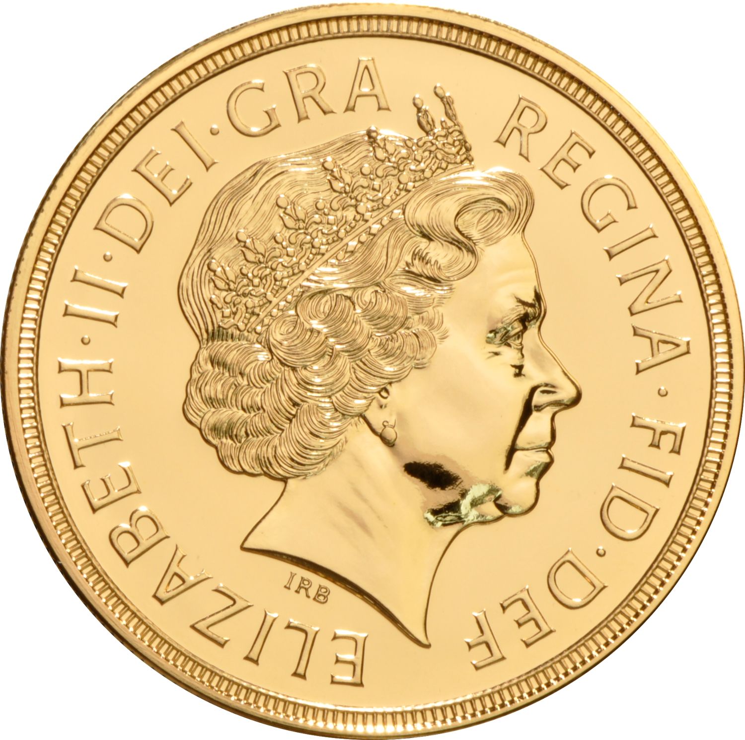 5 Sovereign - Elizabeth II 4th portrait obverse