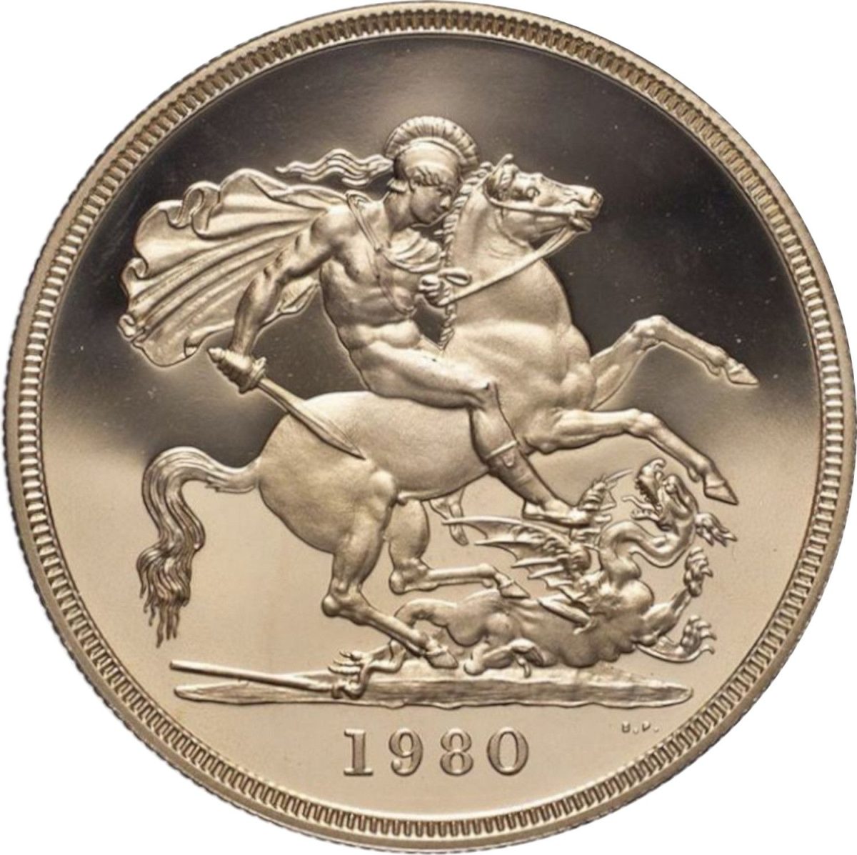 5 Sovereigns - Elizabeth II 2nd portrait