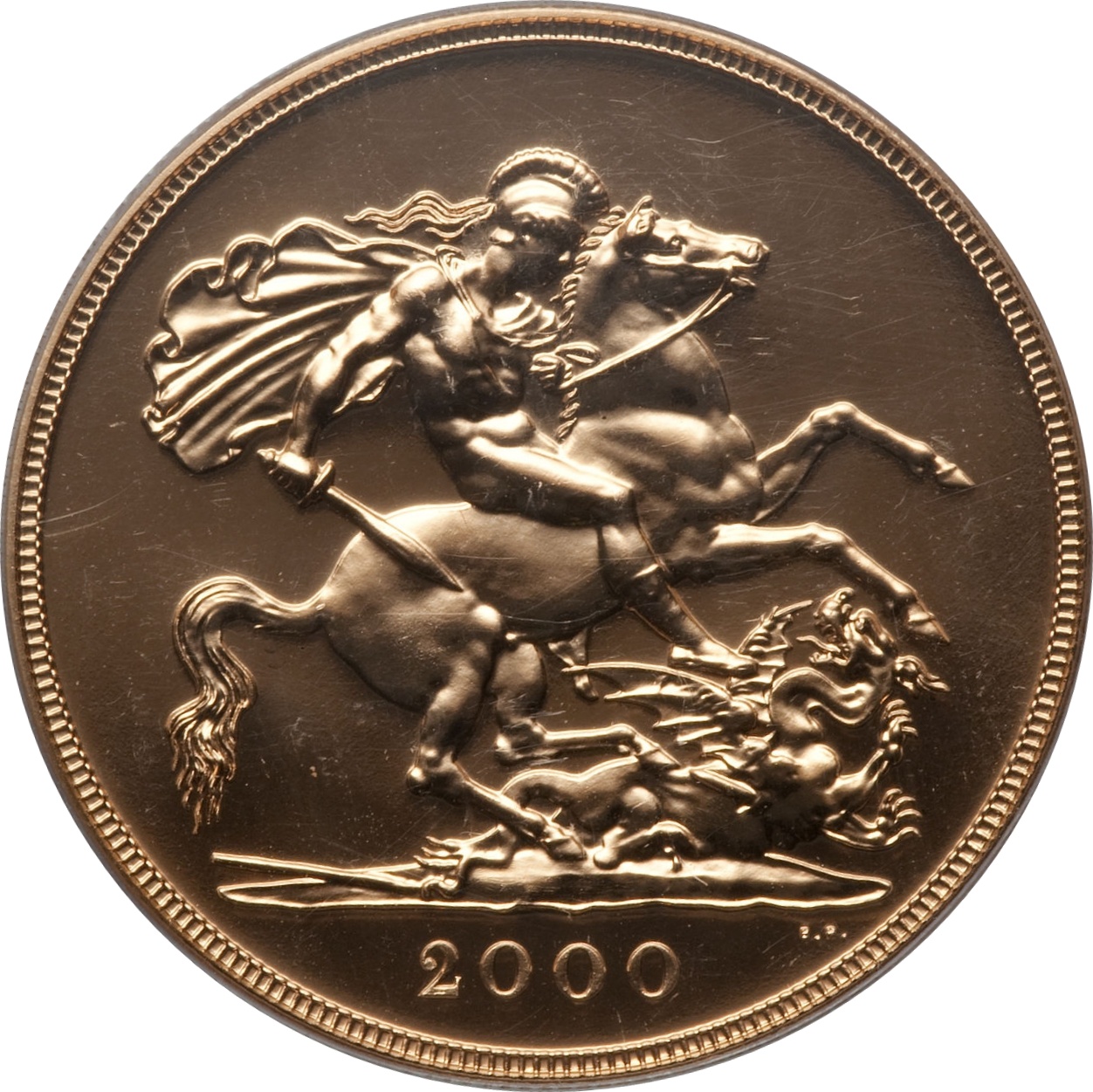 5 Sovereigns - Elizabeth II 4th portrait reverse