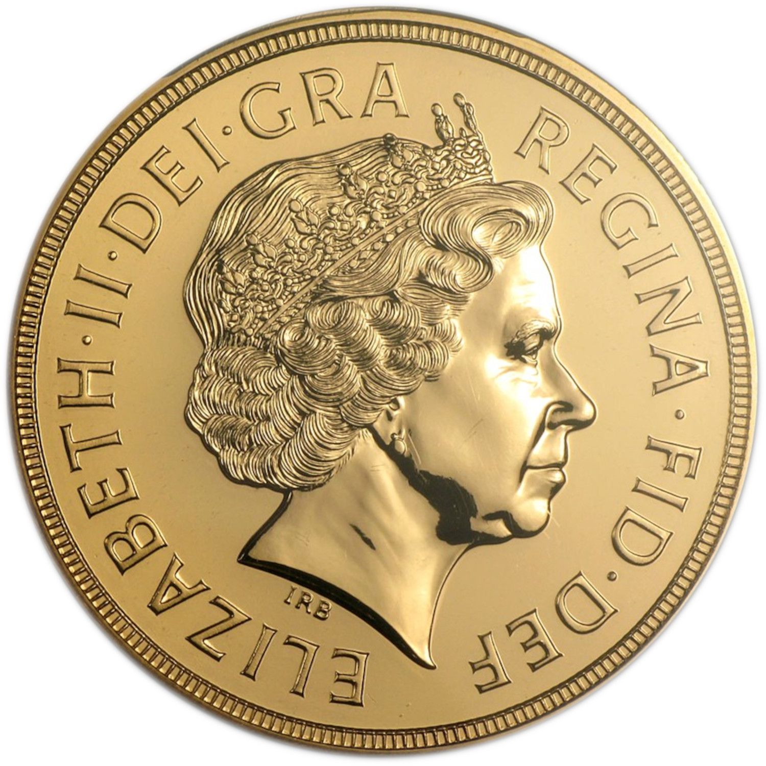 5 Sovereigns - Elizabeth II 4th portrait; Diamond Jubilee obverse
