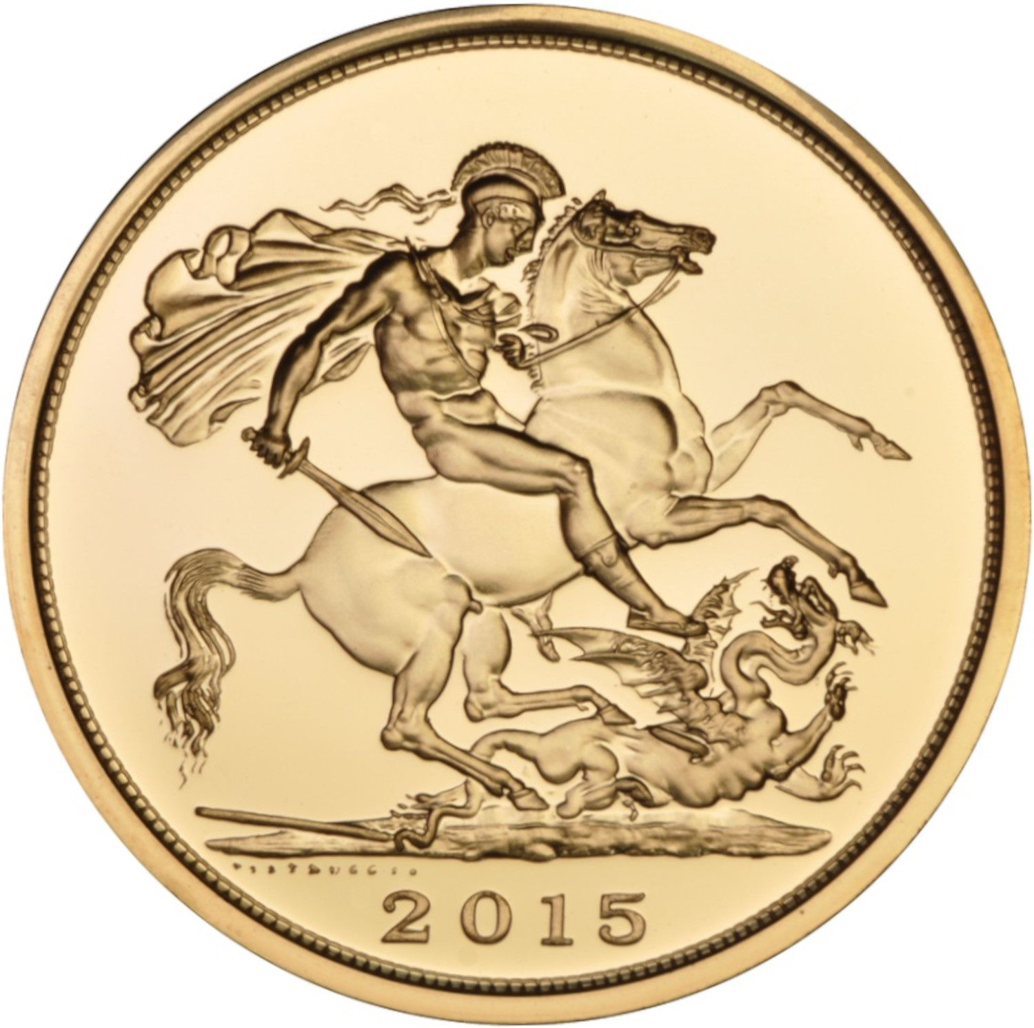 5 Sovereigns - Elizabeth II 5th portrait reverse