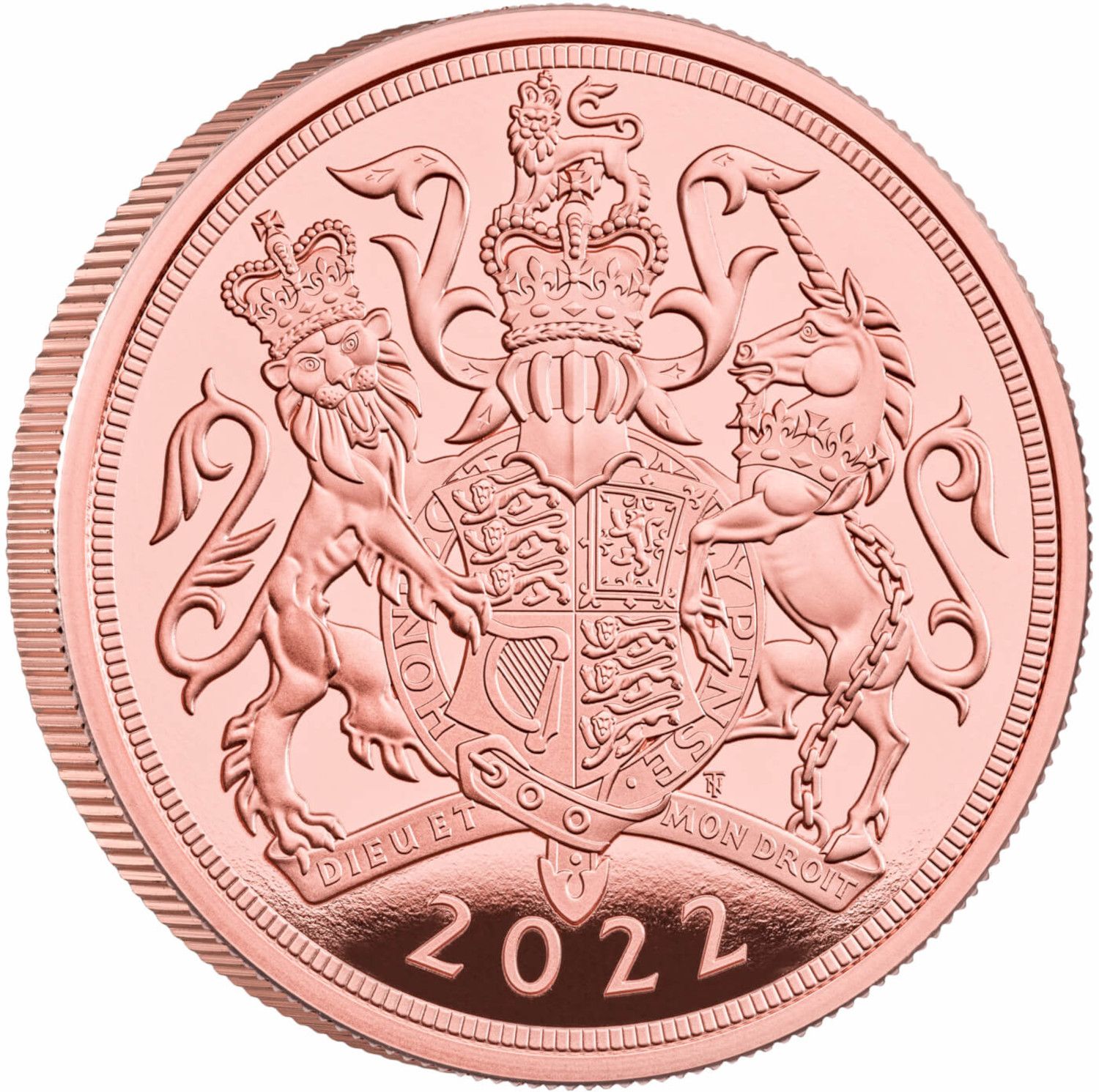 5 Sovereigns - Elizabeth II 5th portrait; Platinum Jubilee reverse