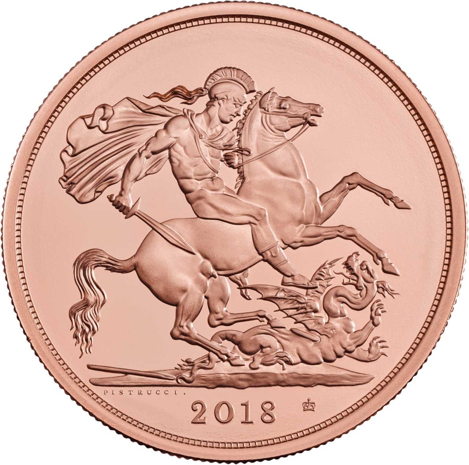 5 Sovereigns - Elizabeth II Sapphire Coronation reverse