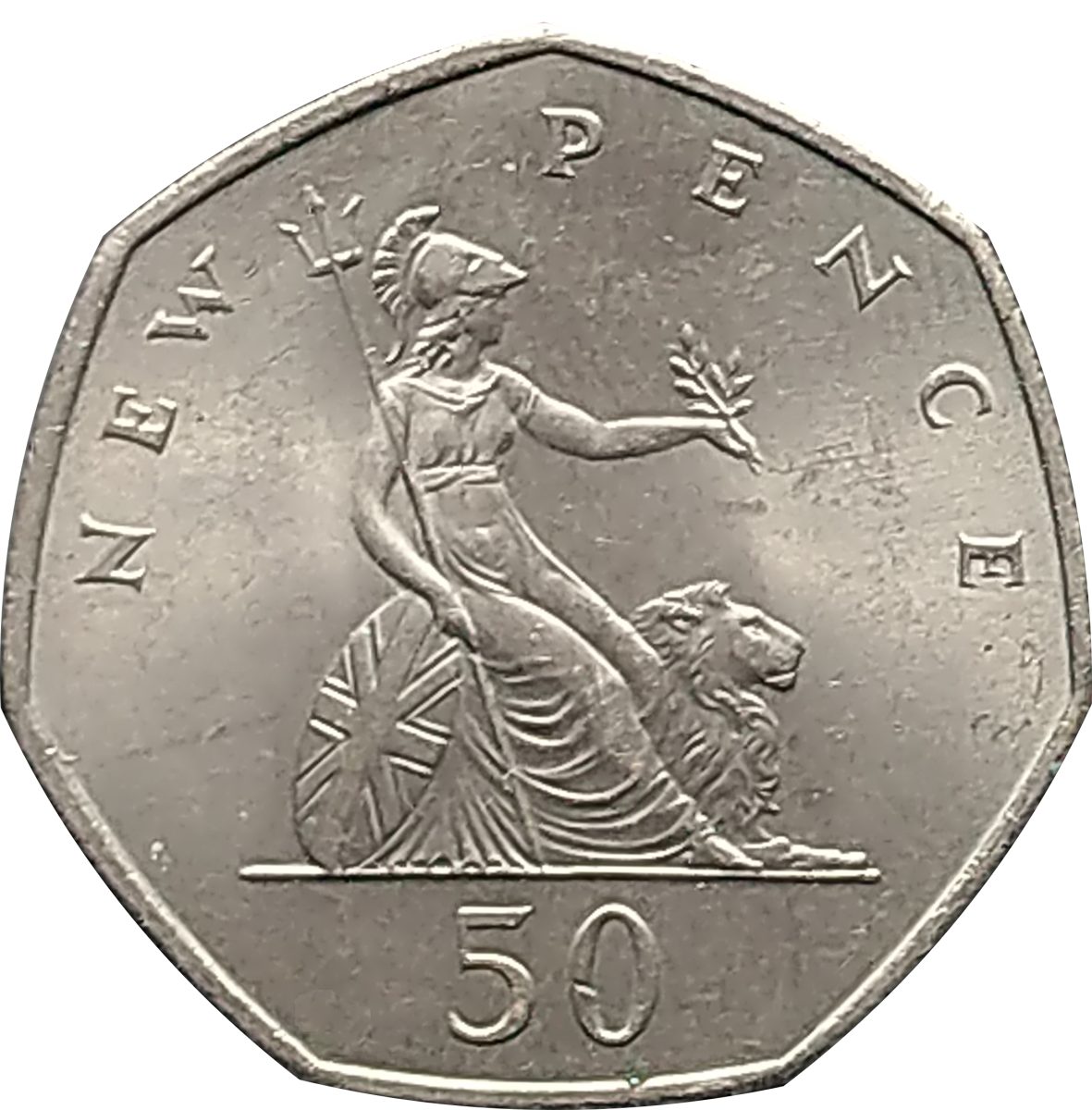 50 New Pence - Elizabeth II 2nd portrait