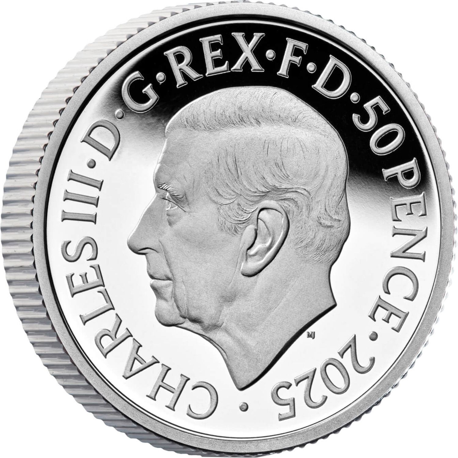 50 Pence - Charles III 1/4 oz Fine Silver obverse