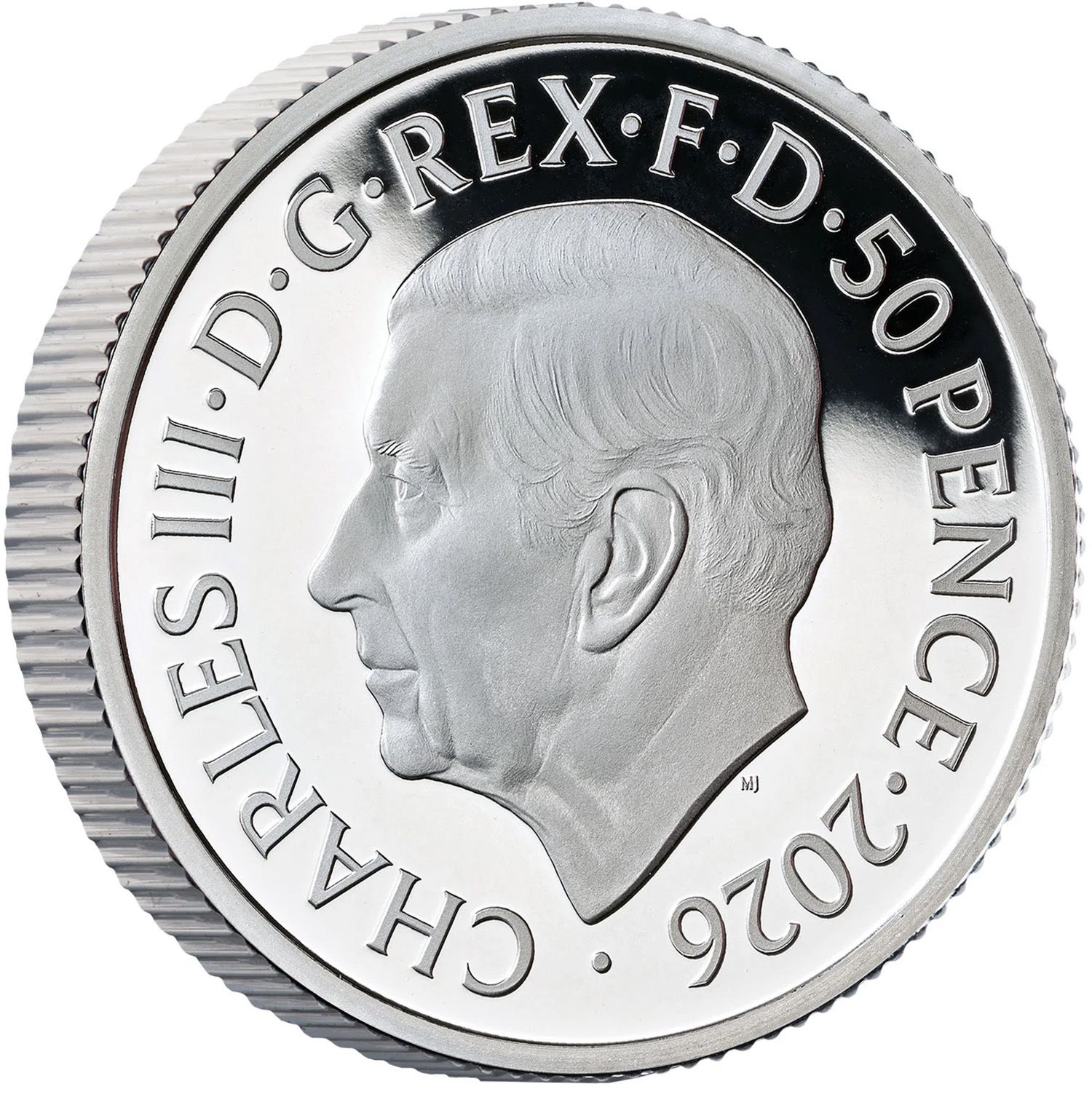 50 Pence - Charles III 1/4 oz Fine Silver obverse