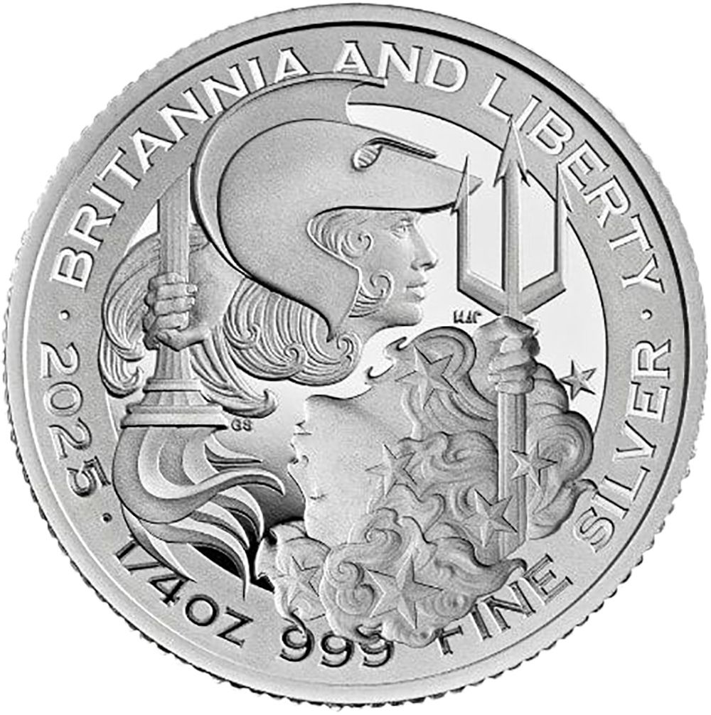 50 Pence - Charles III Britannia & Liberty; Silver Proof