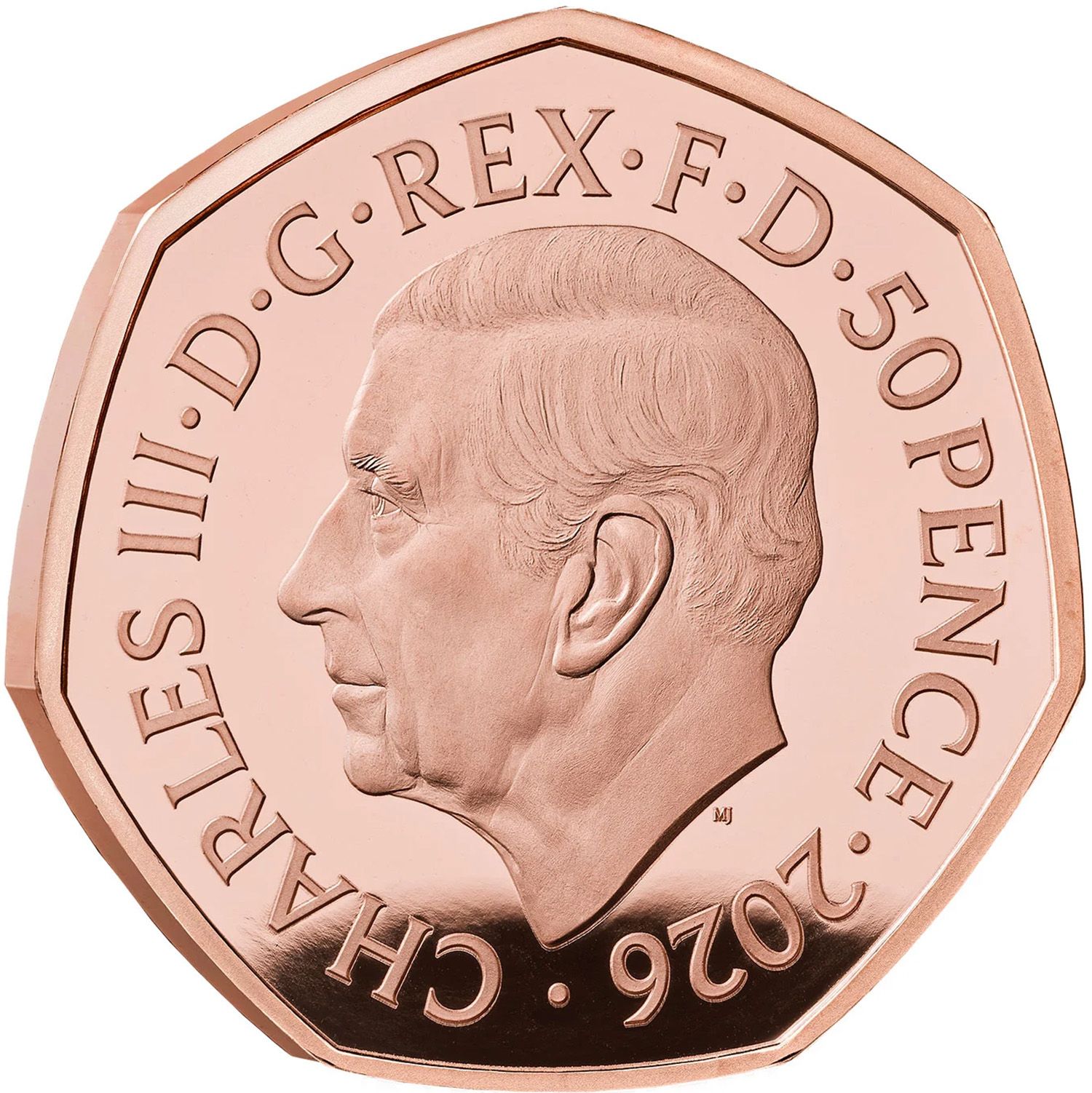 50 Pence - Charles III Concorde; Gold Proof obverse