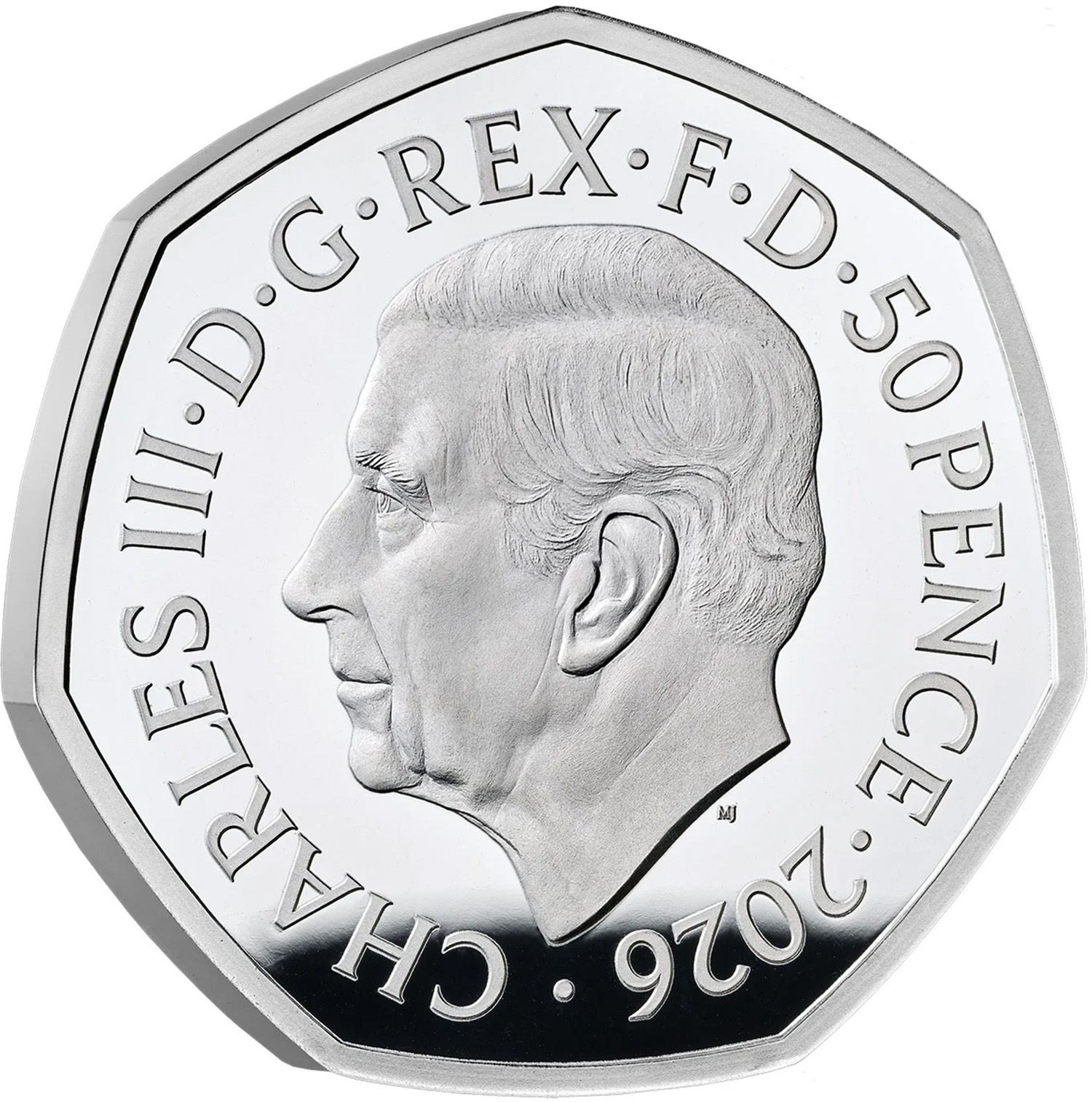 50 Pence - Charles III Concorde; Silver Proof obverse