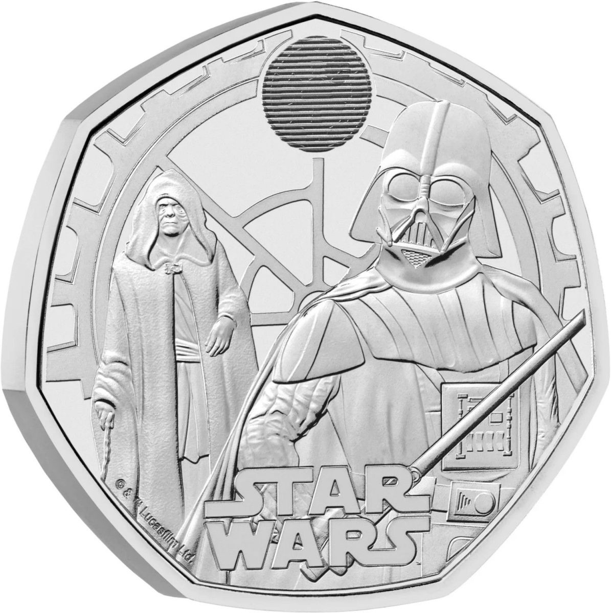 50 Pence - Charles III Darth Vader and Emperor Palpatine reverse