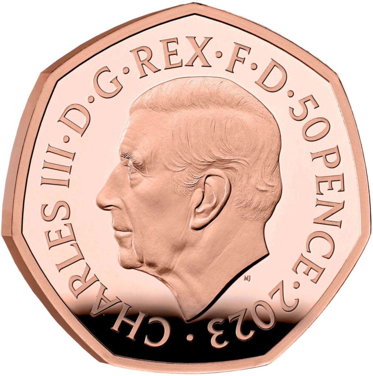 50 Pence - Charles III Darth Vader and Emperor Palpatine; Gold Proof obverse
