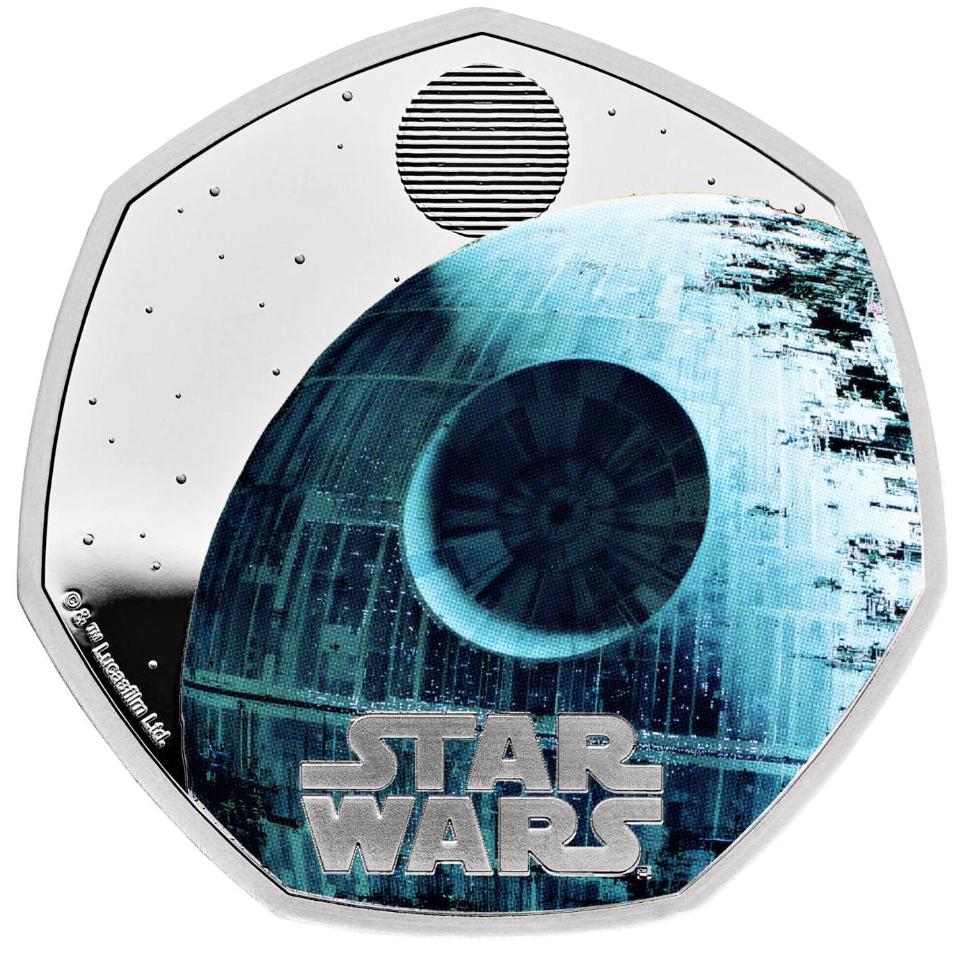 50 Pence - Charles III Death Star II; Silver Proof reverse