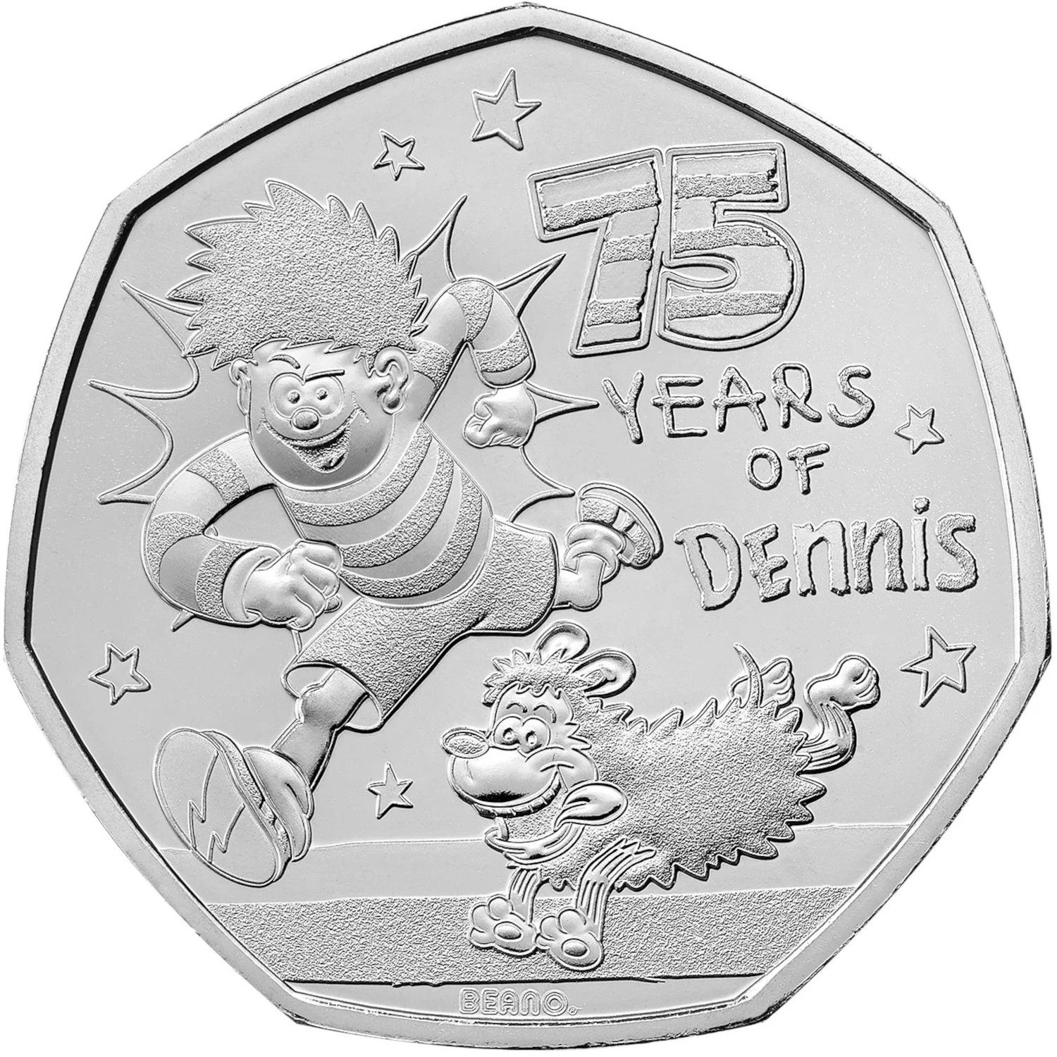 50 Pence - Charles III Dennis the Menace reverse