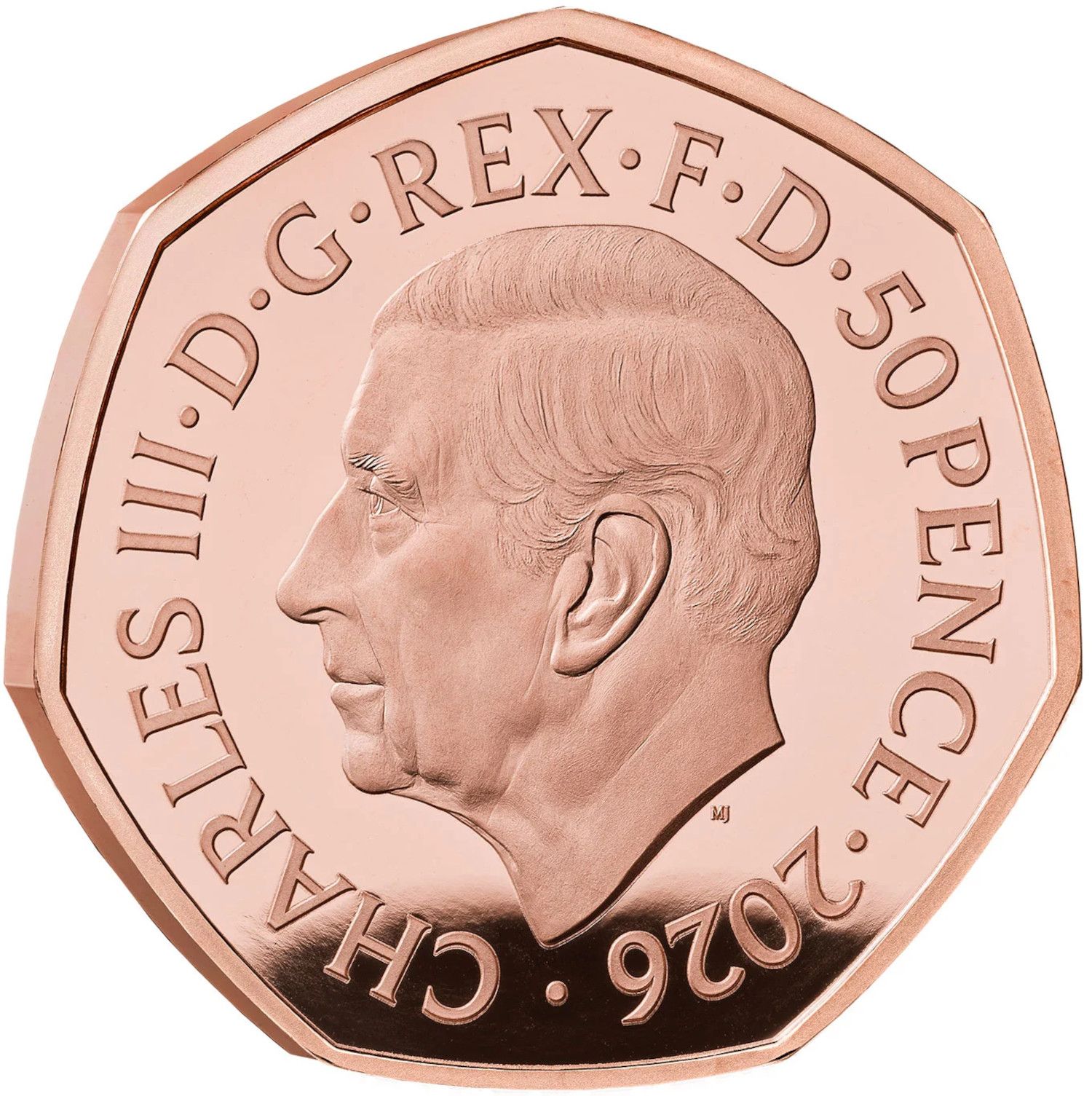 50 Pence - Charles III Dennis the Menace; Gold Proof obverse