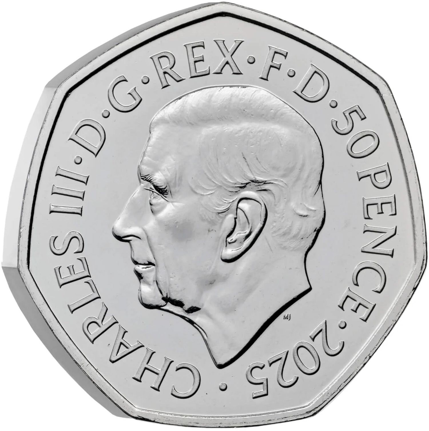 50 Pence - Charles III End of World War II obverse