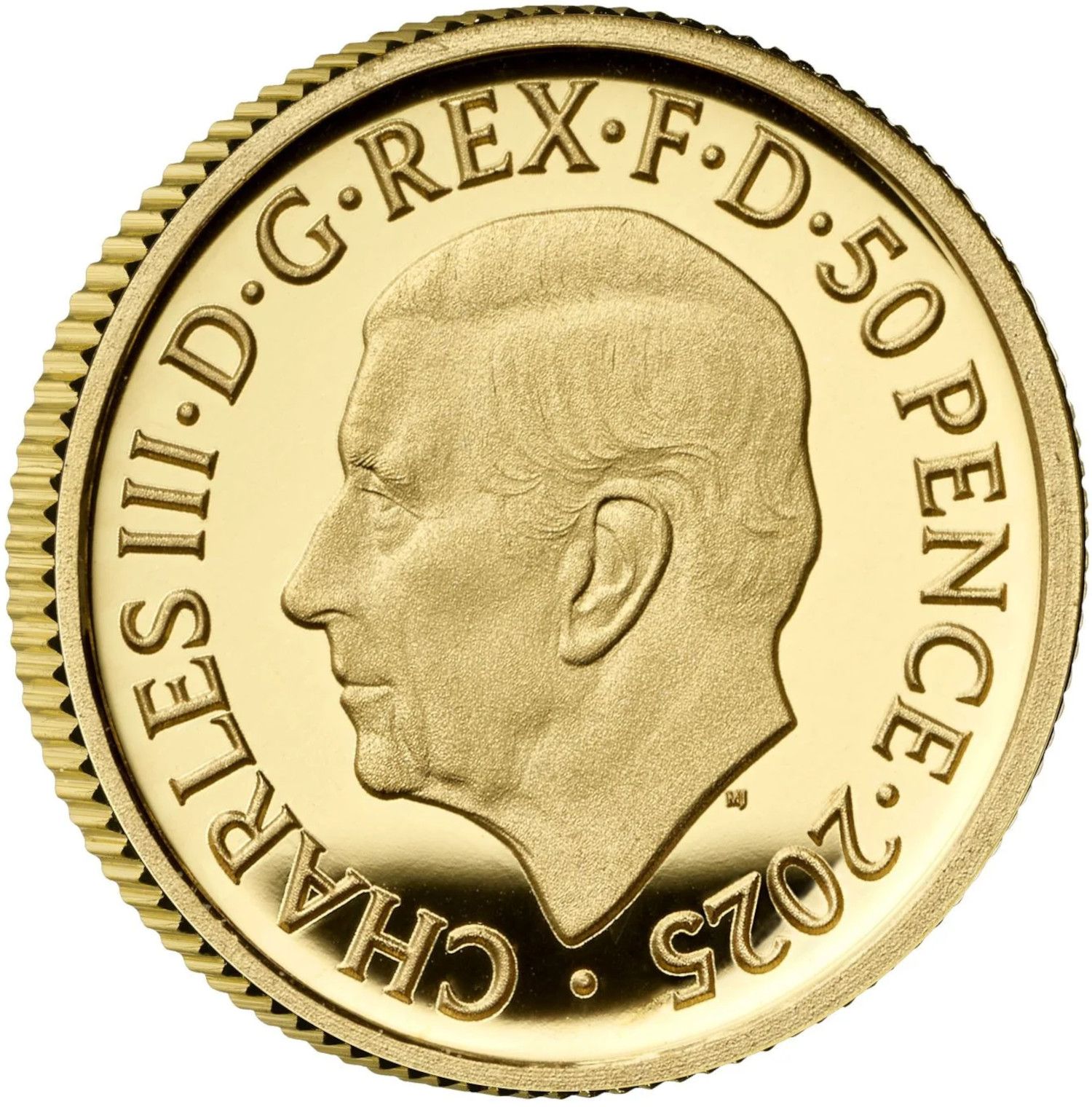 50 Pence - Charles III Freddie Mercury; Gold Proof obverse