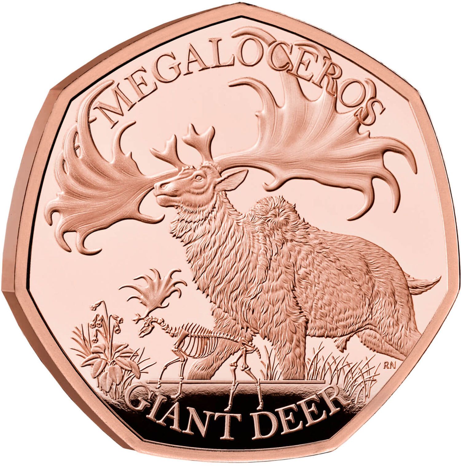 50 Pence - Charles III Giant Deer; Gold Proof