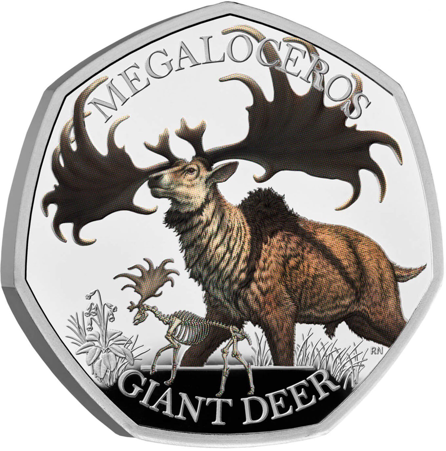 50 Pence - Charles III Giant Deer; Silver Proof