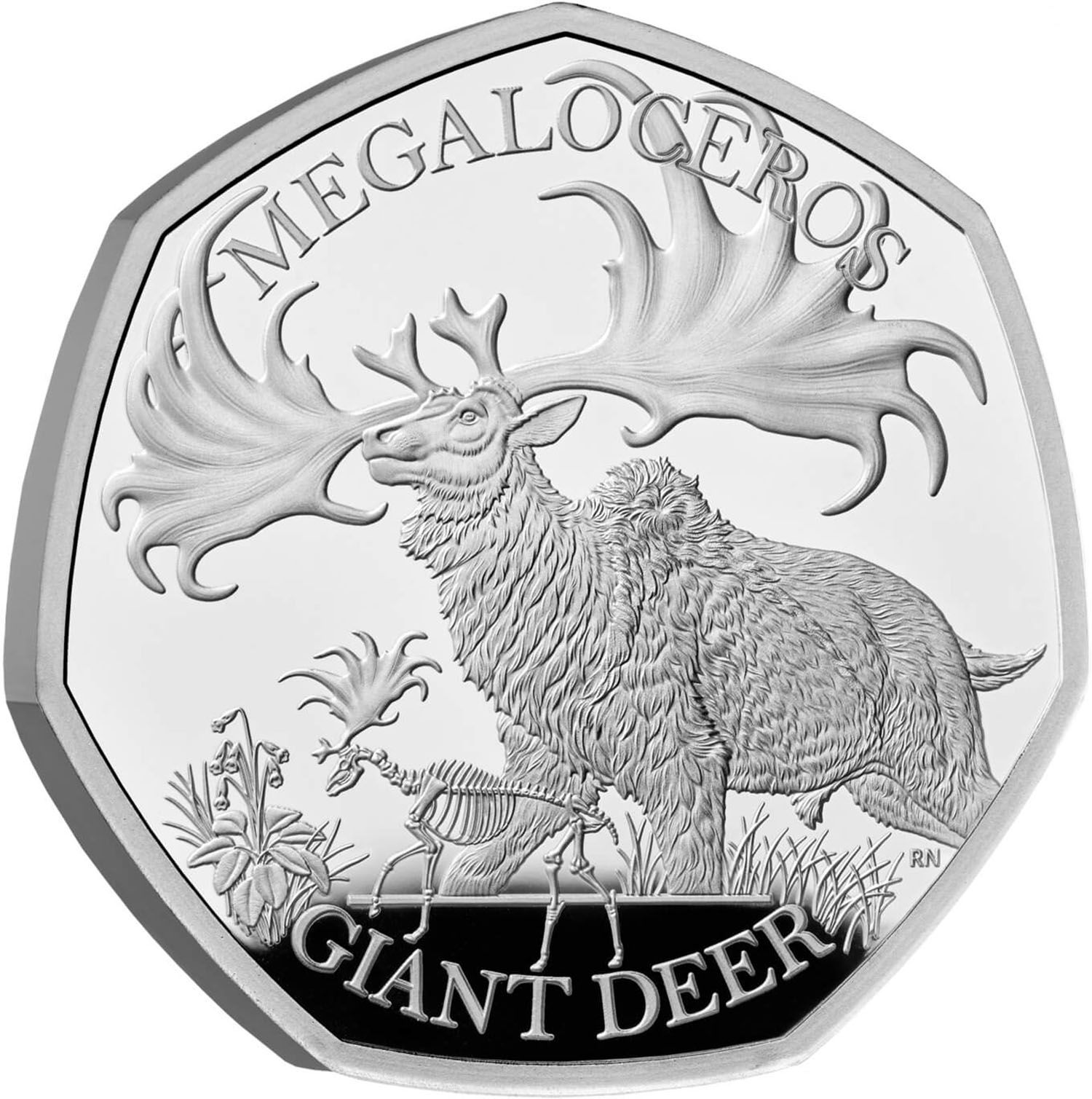 50 Pence - Charles III Giant Deer; Silver Proof