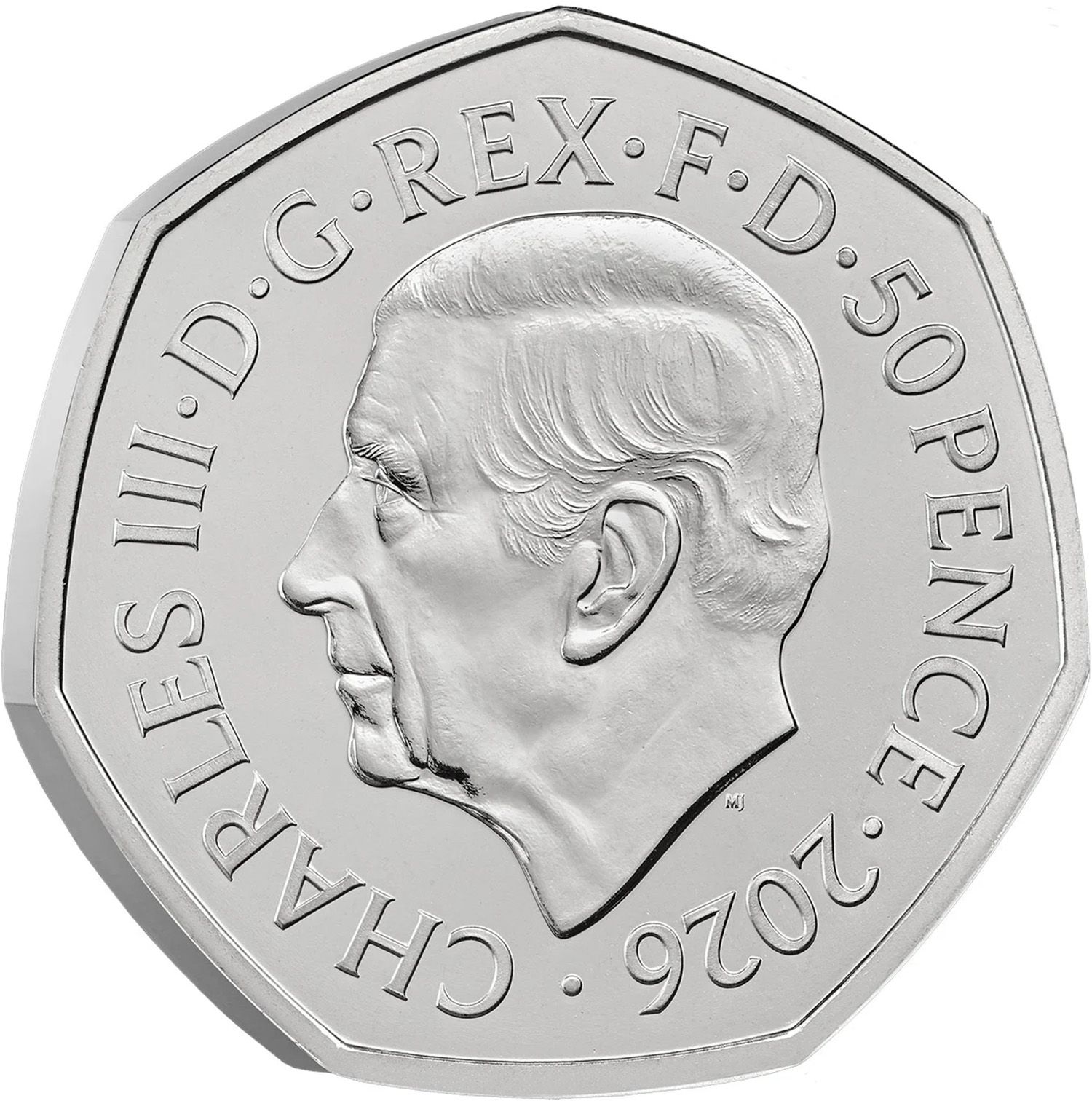 50 Pence - Charles III Grand Prix Centenary obverse