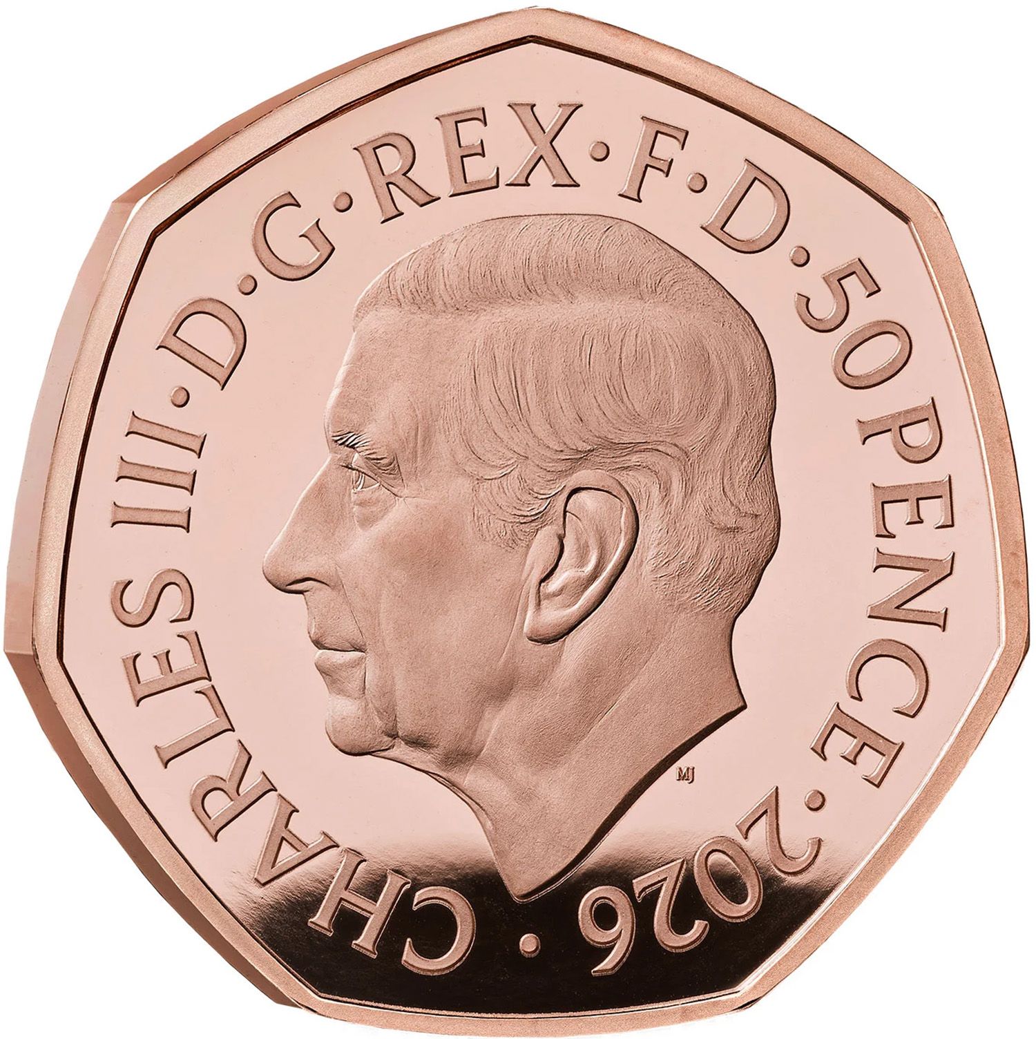 50 Pence - Charles III Grand Prix Centenary; Gold Proof obverse