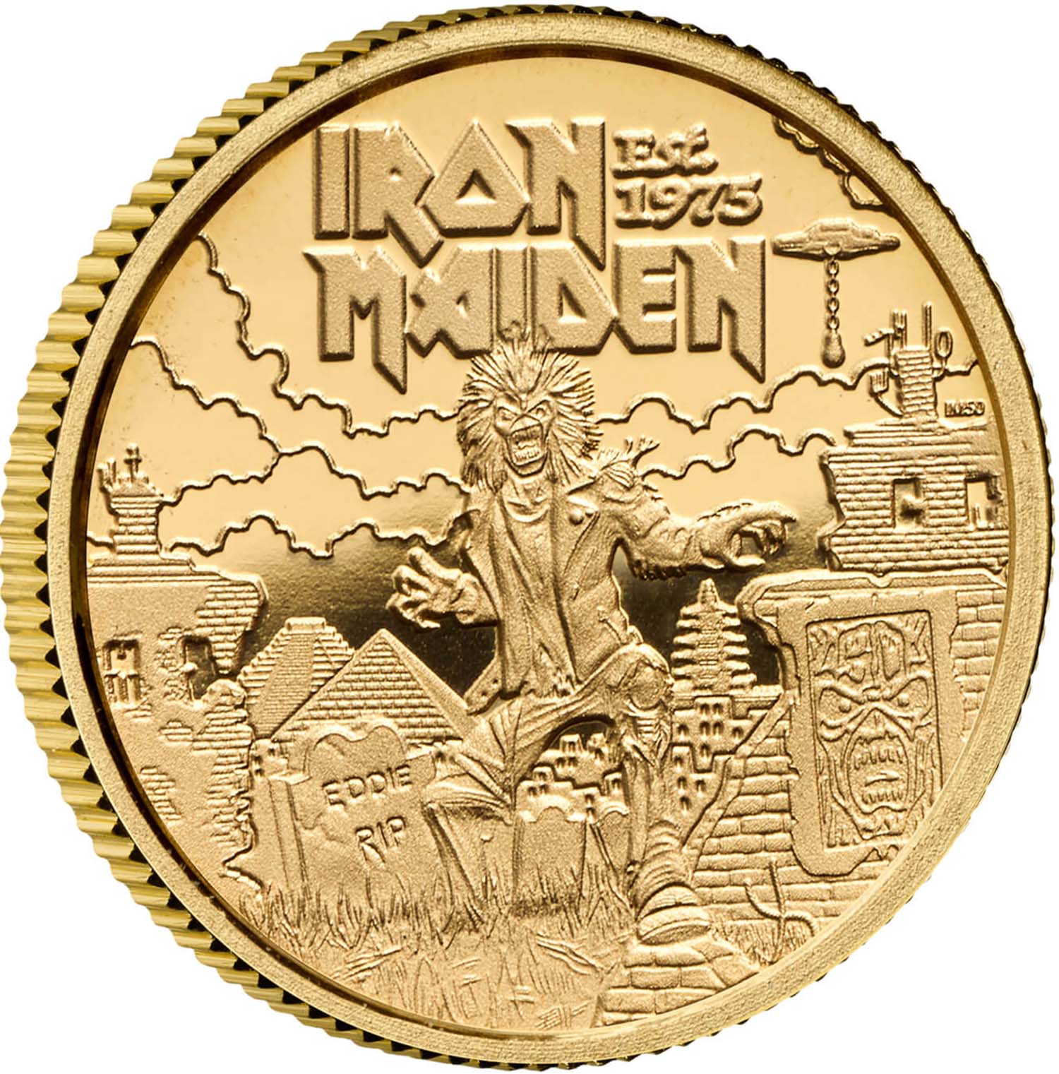 50 Pence - Charles III Iron Maiden; Gold Proof