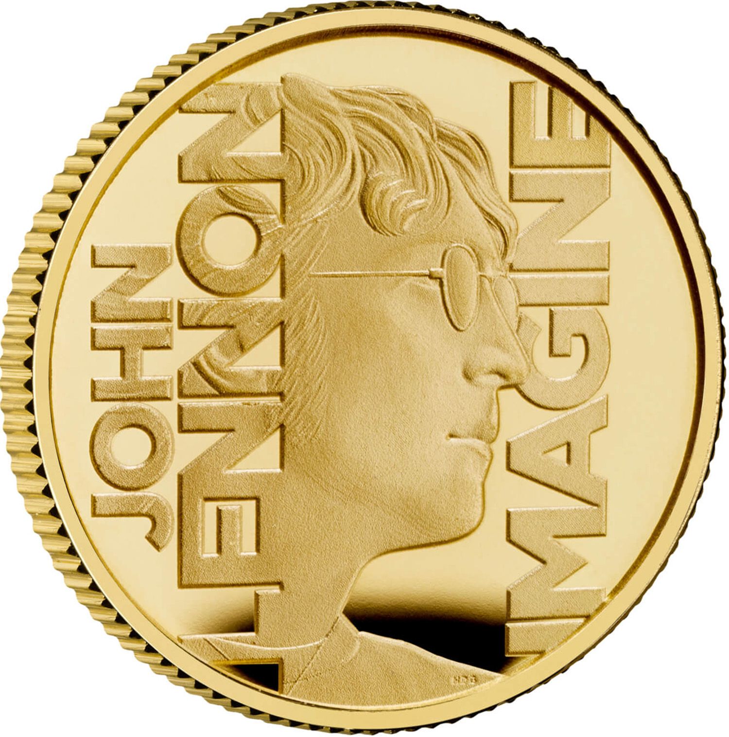 50 Pence - Charles III John Lennon; Gold Proof