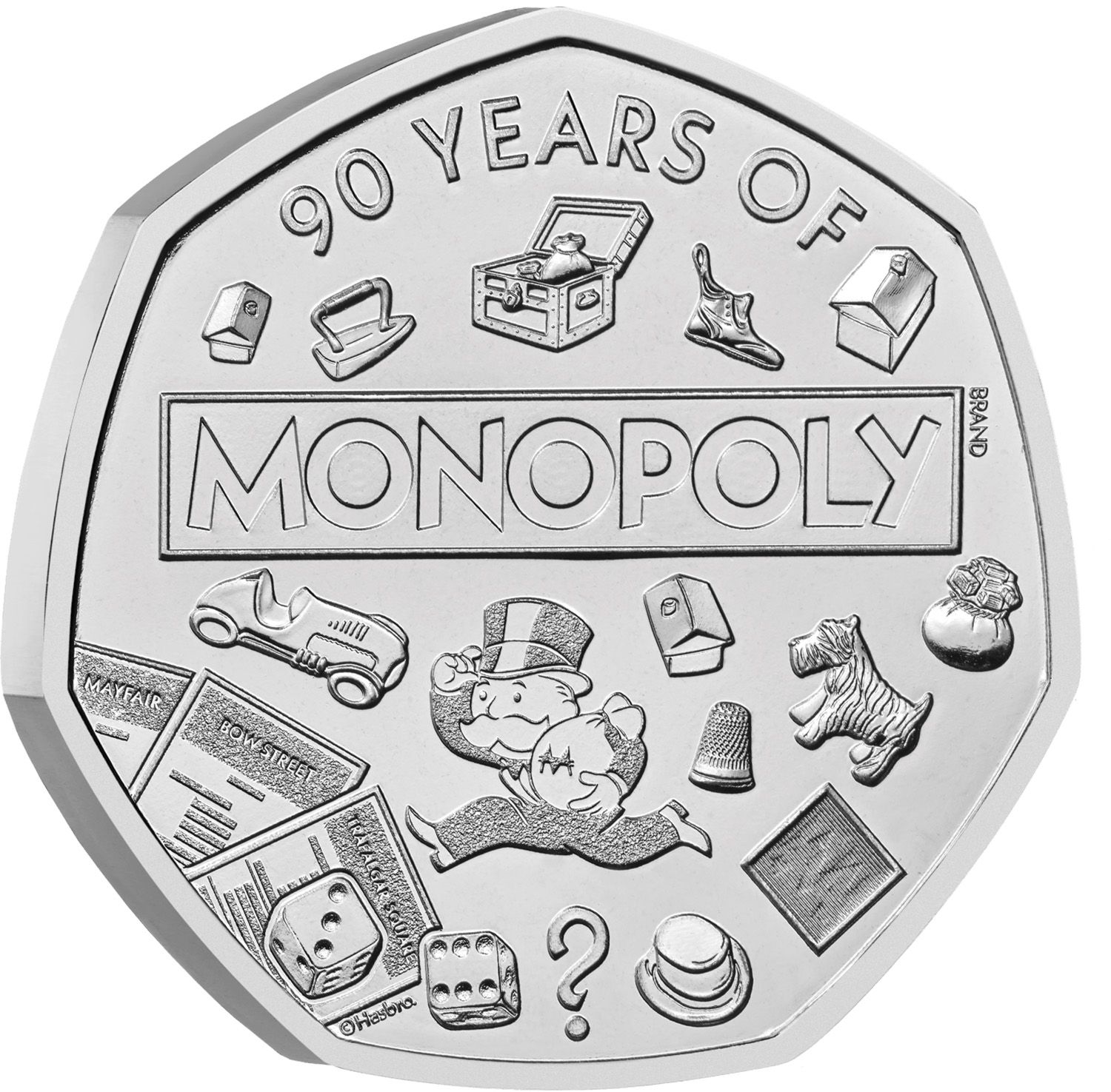 50 Pence - Charles III Monopoly reverse