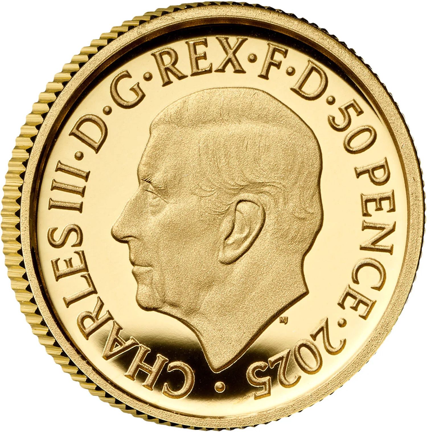 50 Pence - Charles III Monopoly; Gold Proof obverse