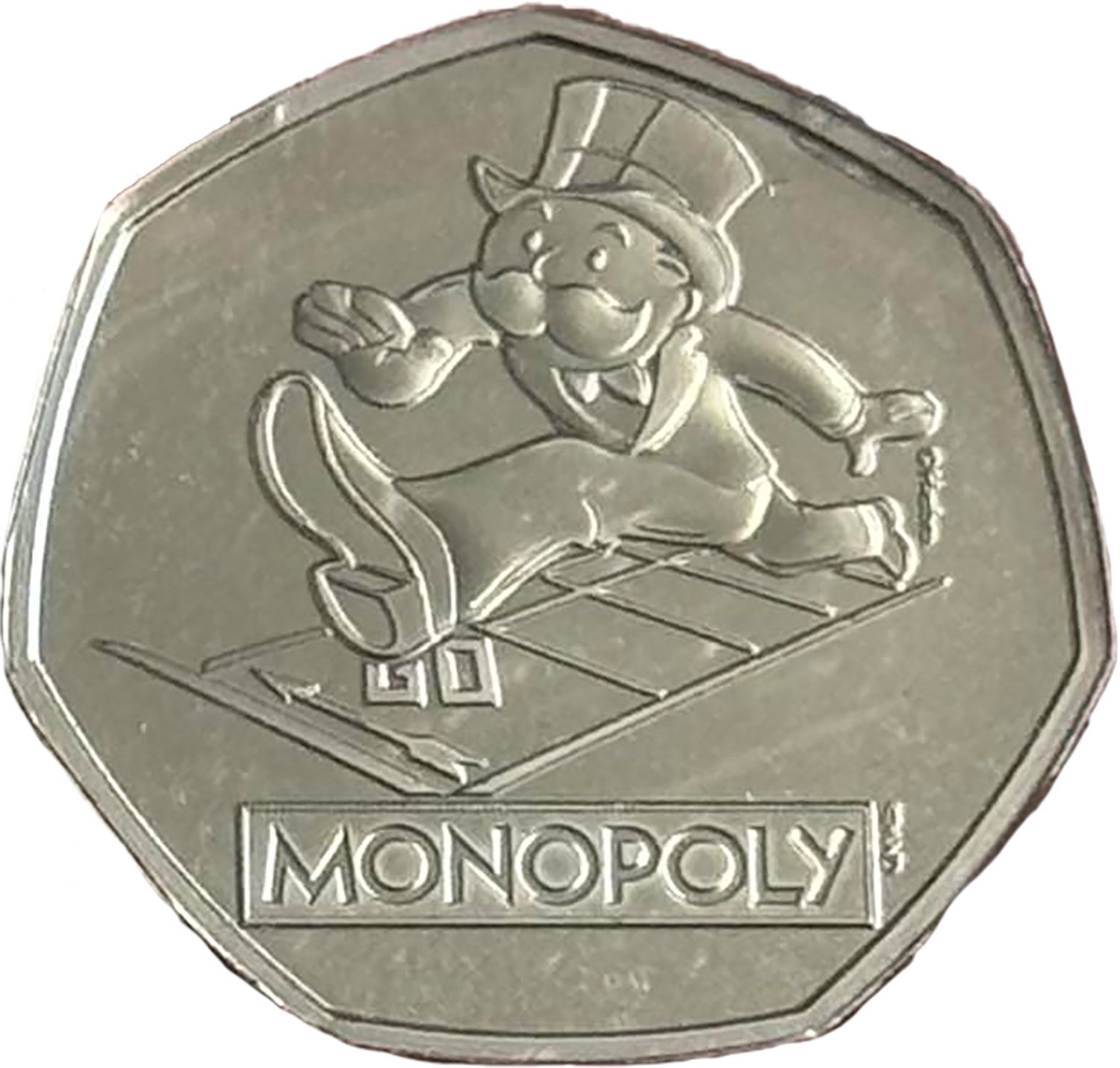 50 Pence - Charles III Monopoly; Strike Your Own reverse