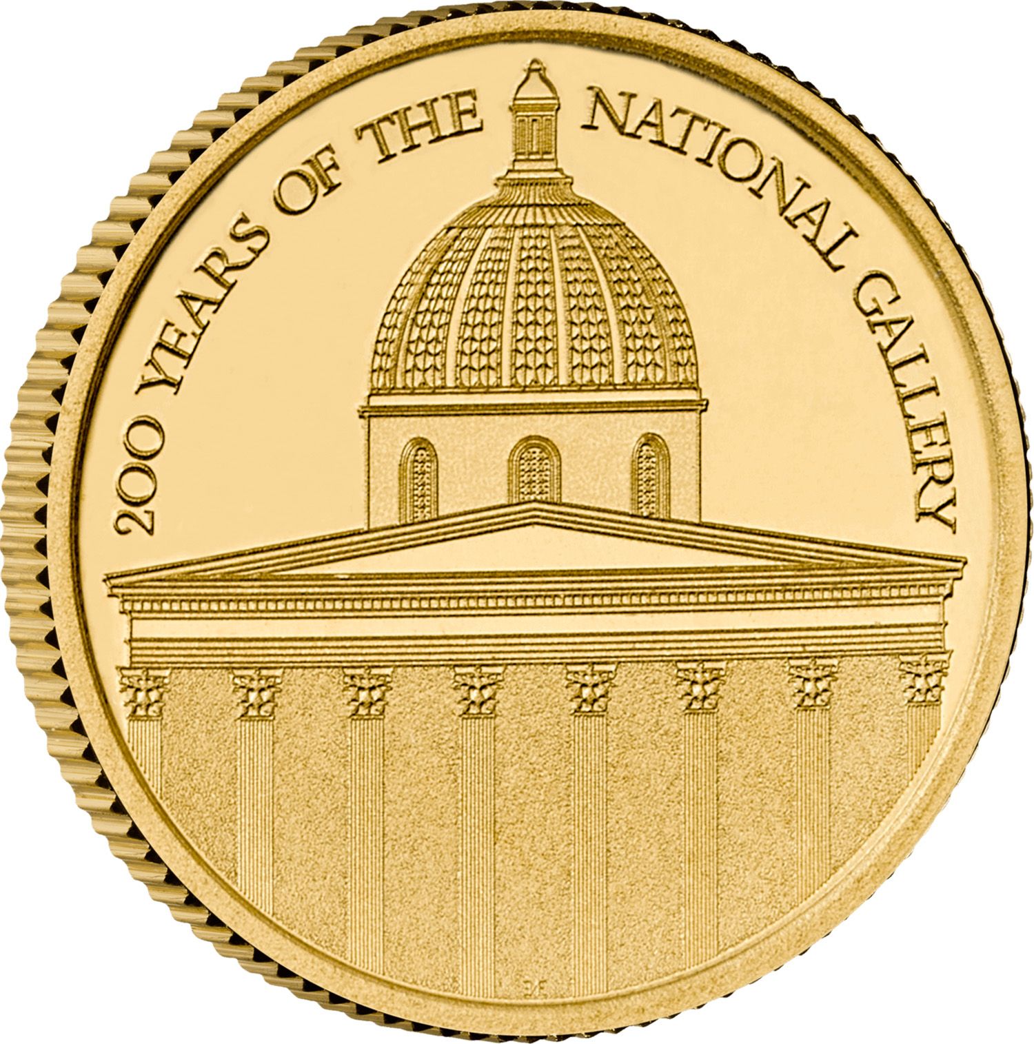 50 Pence - Charles III National Gallery; Gold Proof reverse